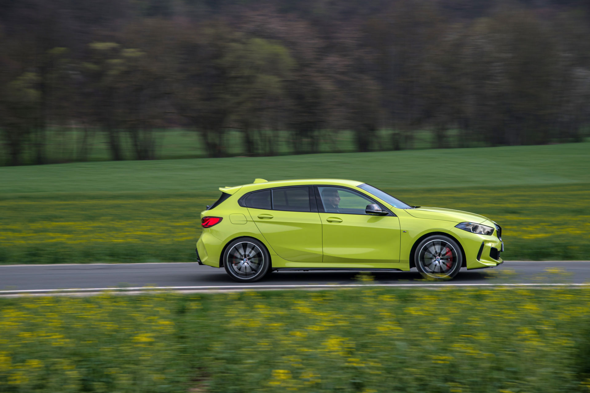BMW Showcases The 2022 M135i In Sao Paulo Yellow And With M Performance Parts