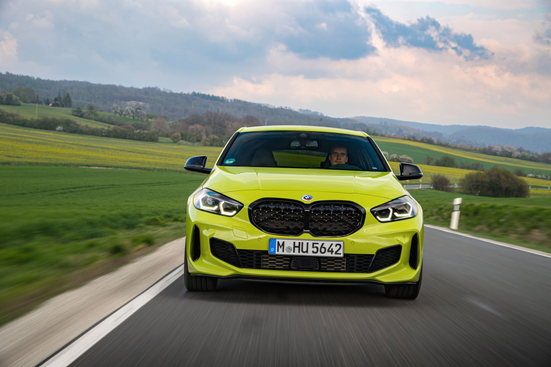 BMW Showcases The 2022 M135i In Sao Paulo Yellow And With M Performance Parts