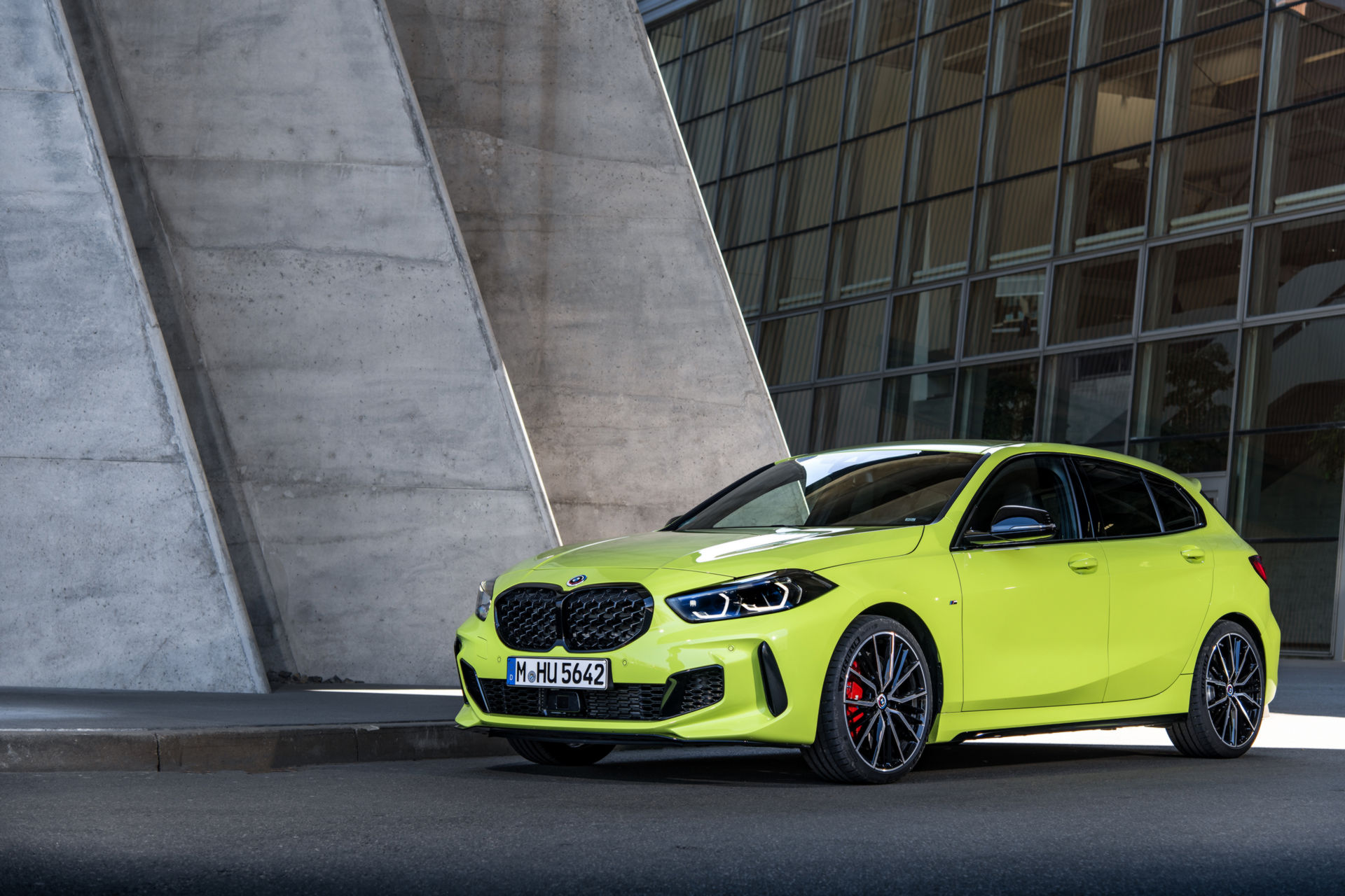 BMW Showcases The 2022 M135i In Sao Paulo Yellow And With M Performance Parts
