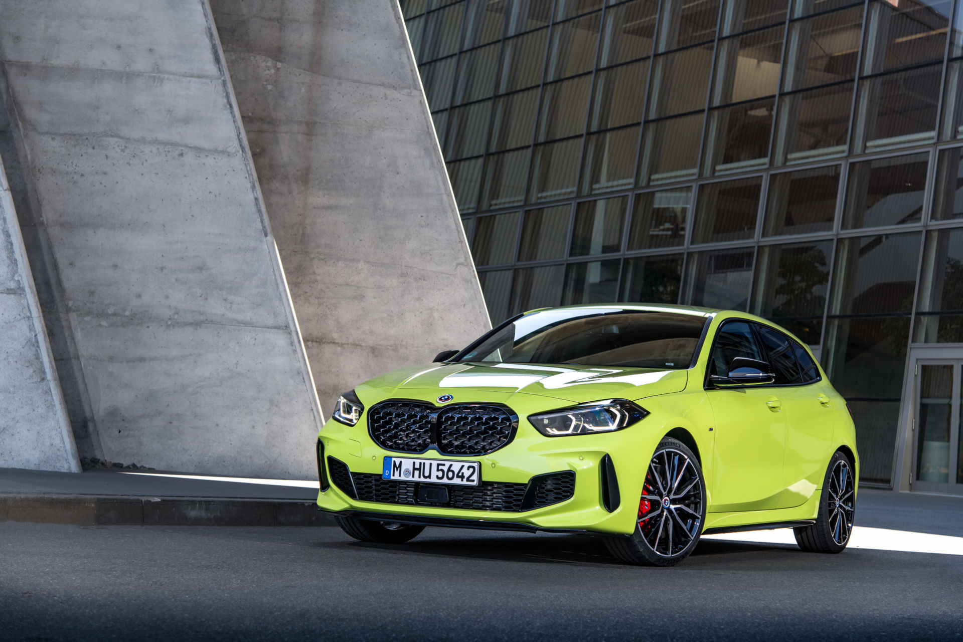 BMW Showcases The 2022 M135i In Sao Paulo Yellow And With M Performance Parts
