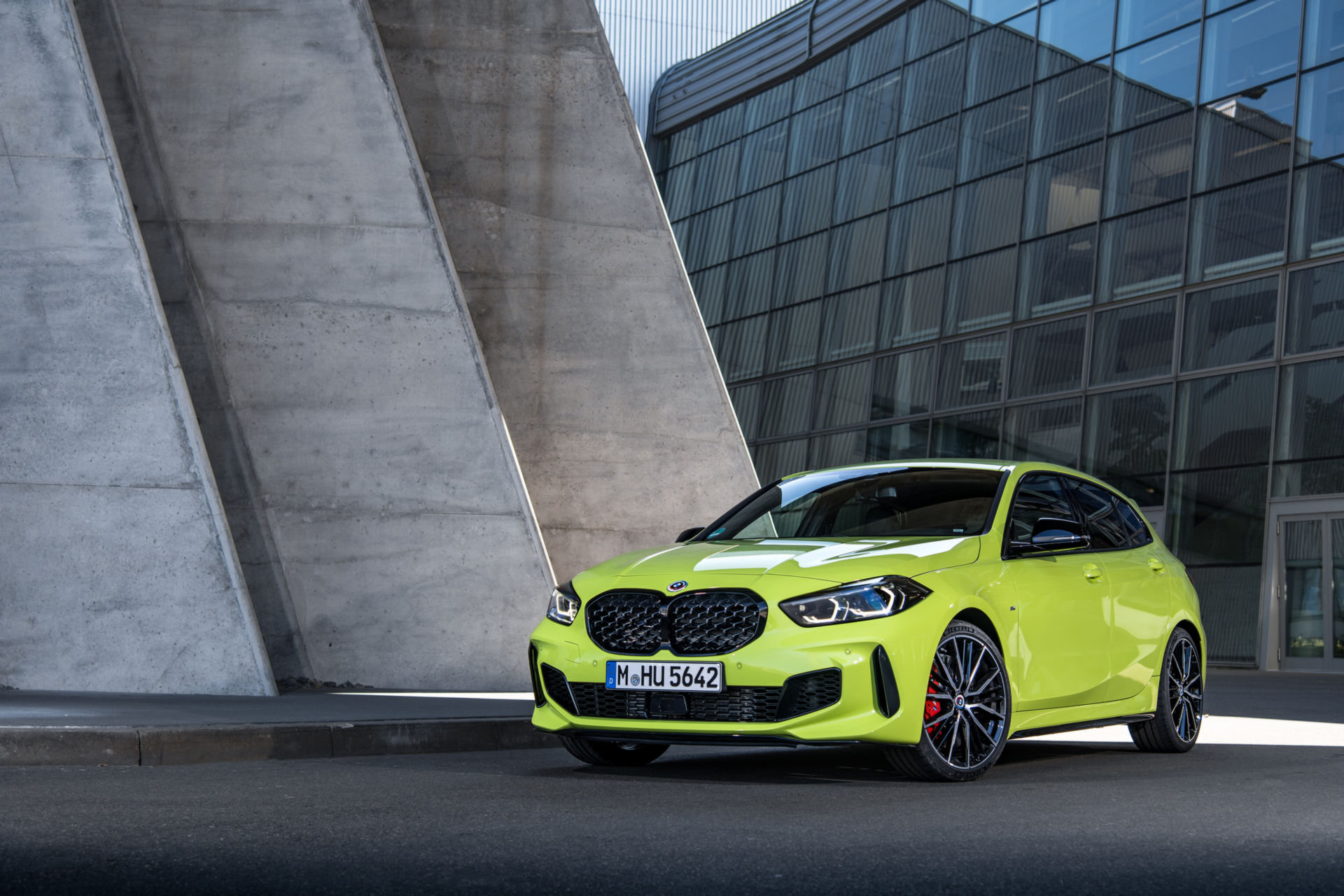 BMW Showcases The 2022 M135i In Sao Paulo Yellow And With M Performance Parts