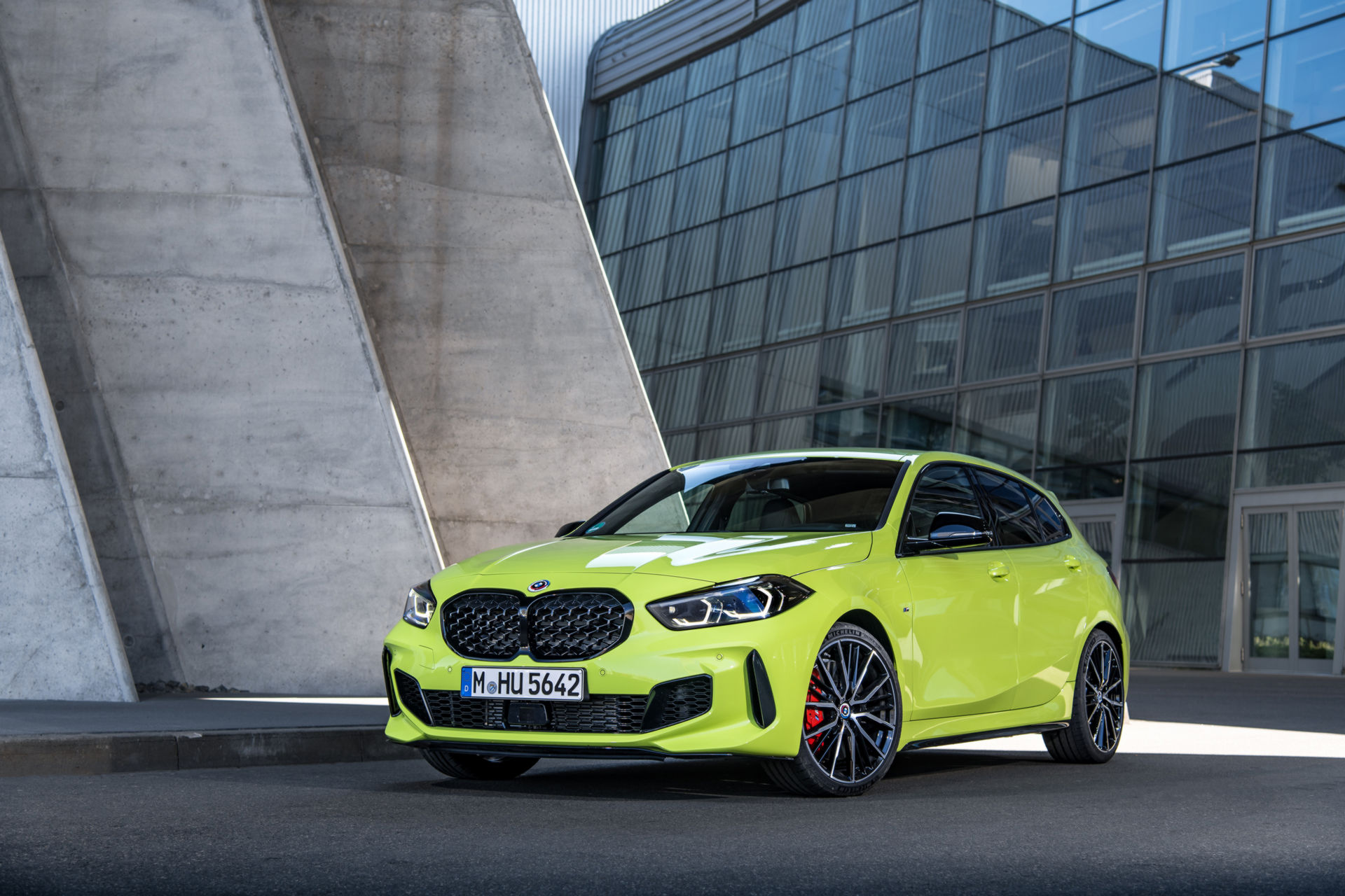 BMW Showcases The 2022 M135i In Sao Paulo Yellow And With M Performance Parts