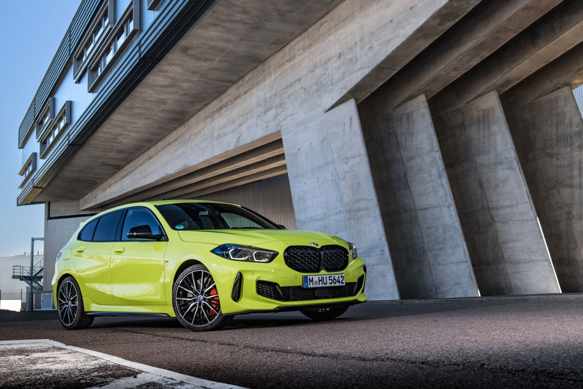 BMW Showcases The 2022 M135i In Sao Paulo Yellow And With M Performance Parts