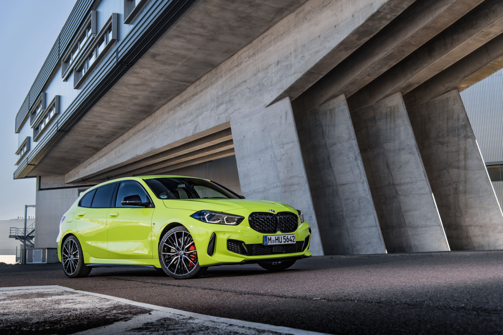 BMW Showcases The 2022 M135i In Sao Paulo Yellow And With M Performance Parts