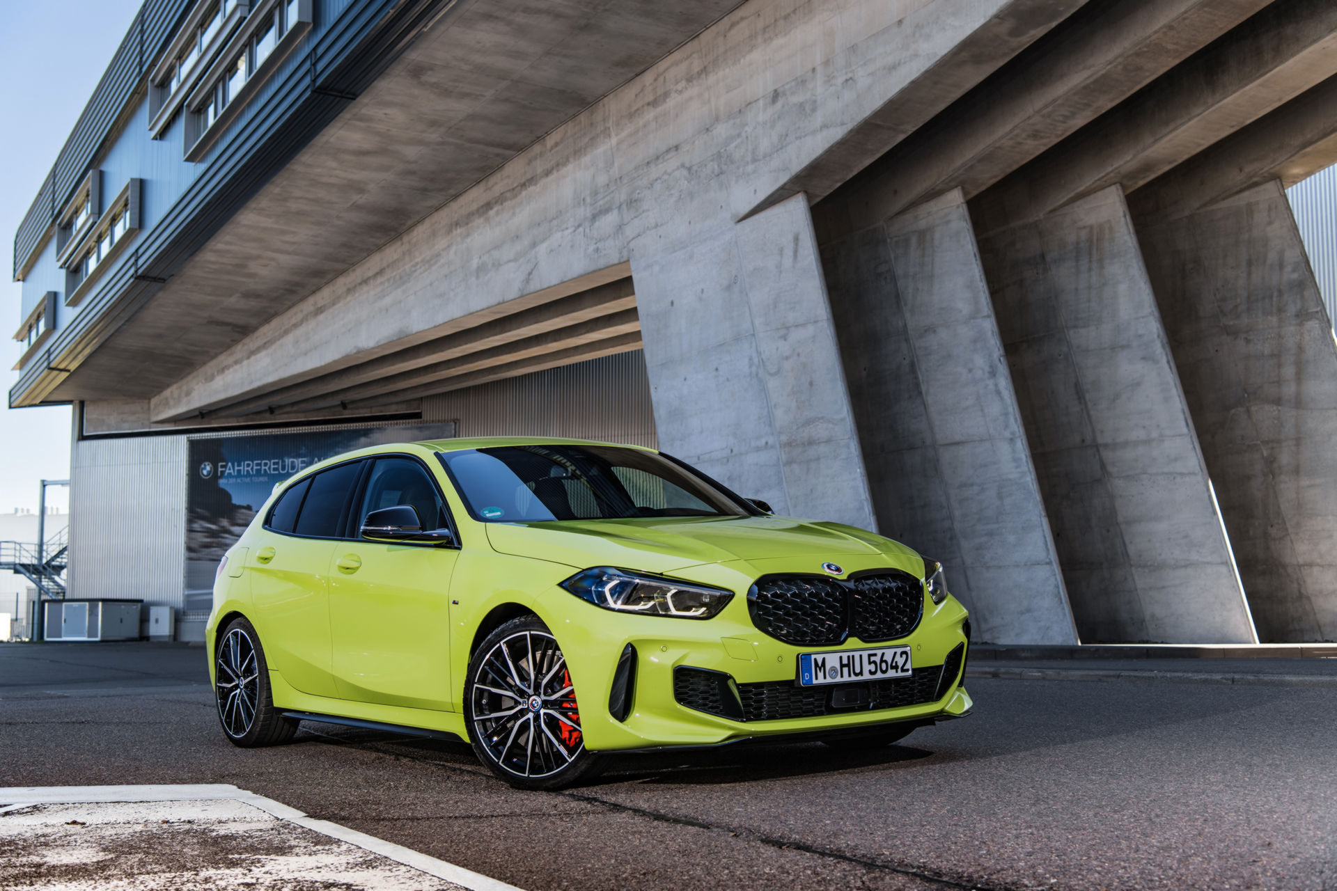 BMW Showcases The 2022 M135i In Sao Paulo Yellow And With M Performance Parts