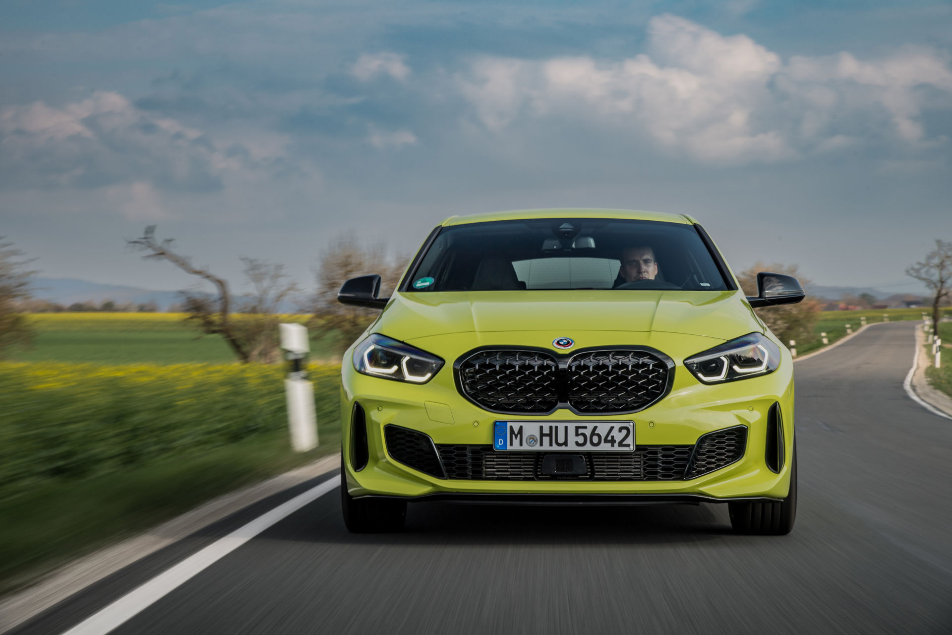 BMW Showcases The 2022 M135i In Sao Paulo Yellow And With M Performance Parts