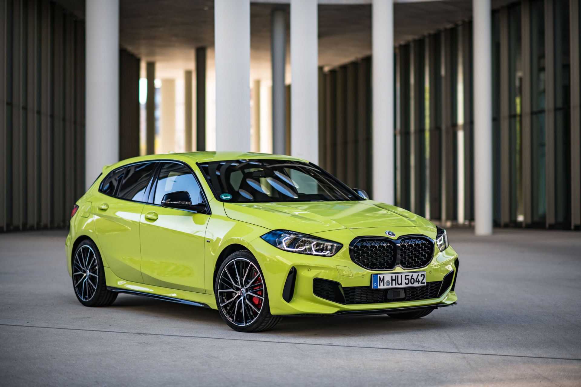 BMW Showcases The 2022 M135i In Sao Paulo Yellow And With M Performance Parts
