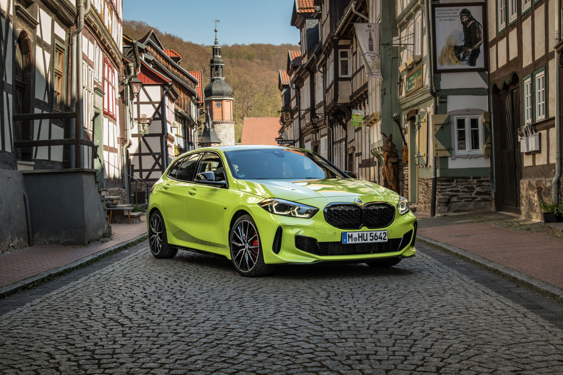 BMW Showcases The 2022 M135i In Sao Paulo Yellow And With M Performance Parts