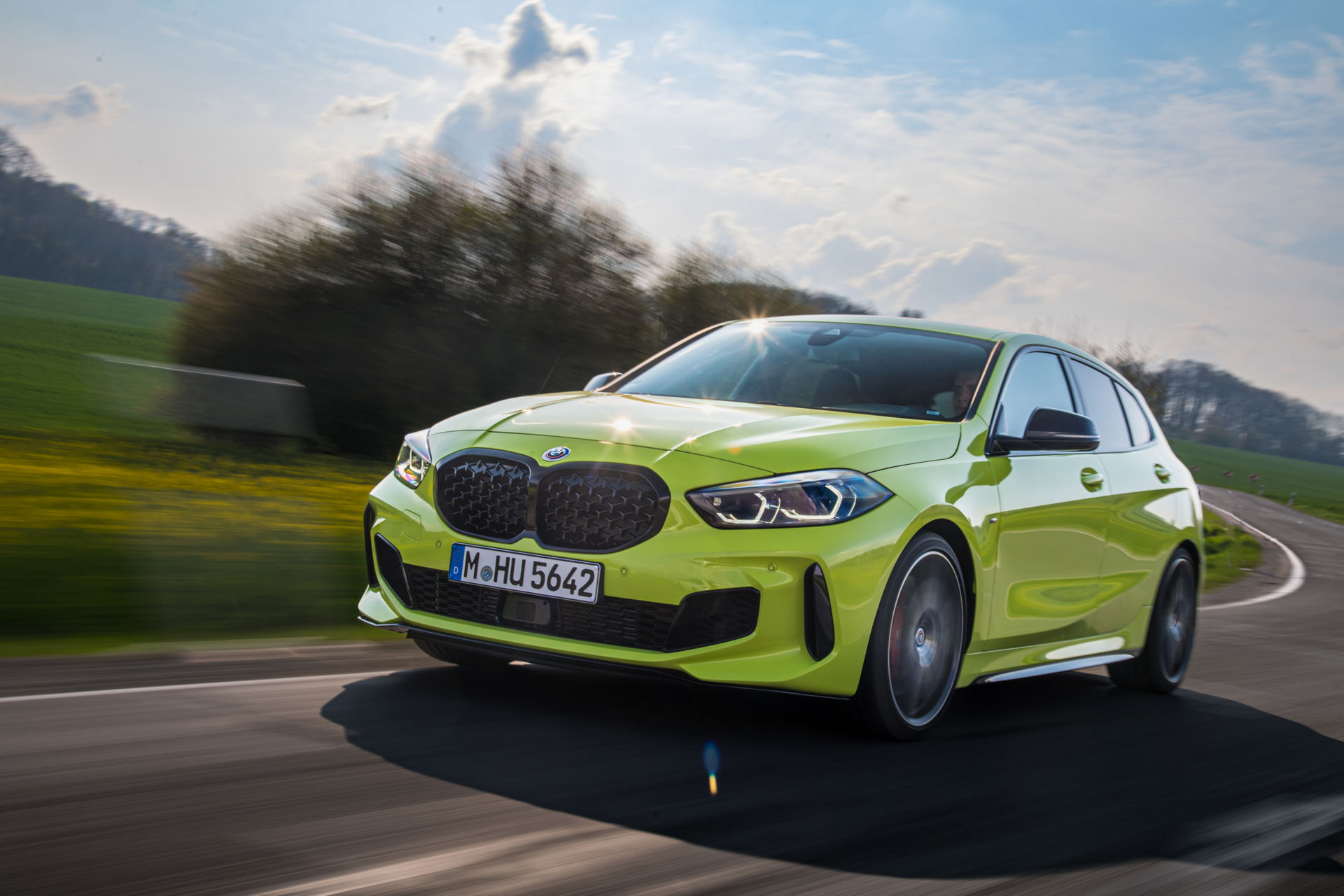 BMW Showcases The 2022 M135i In Sao Paulo Yellow And With M Performance Parts