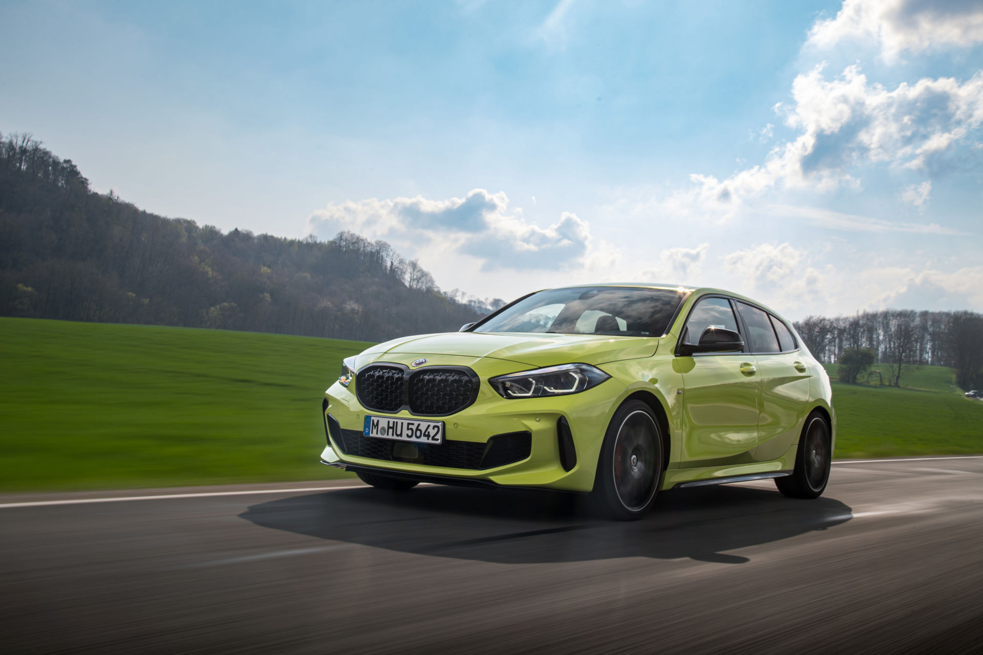 BMW Showcases The 2022 M135i In Sao Paulo Yellow And With M Performance Parts