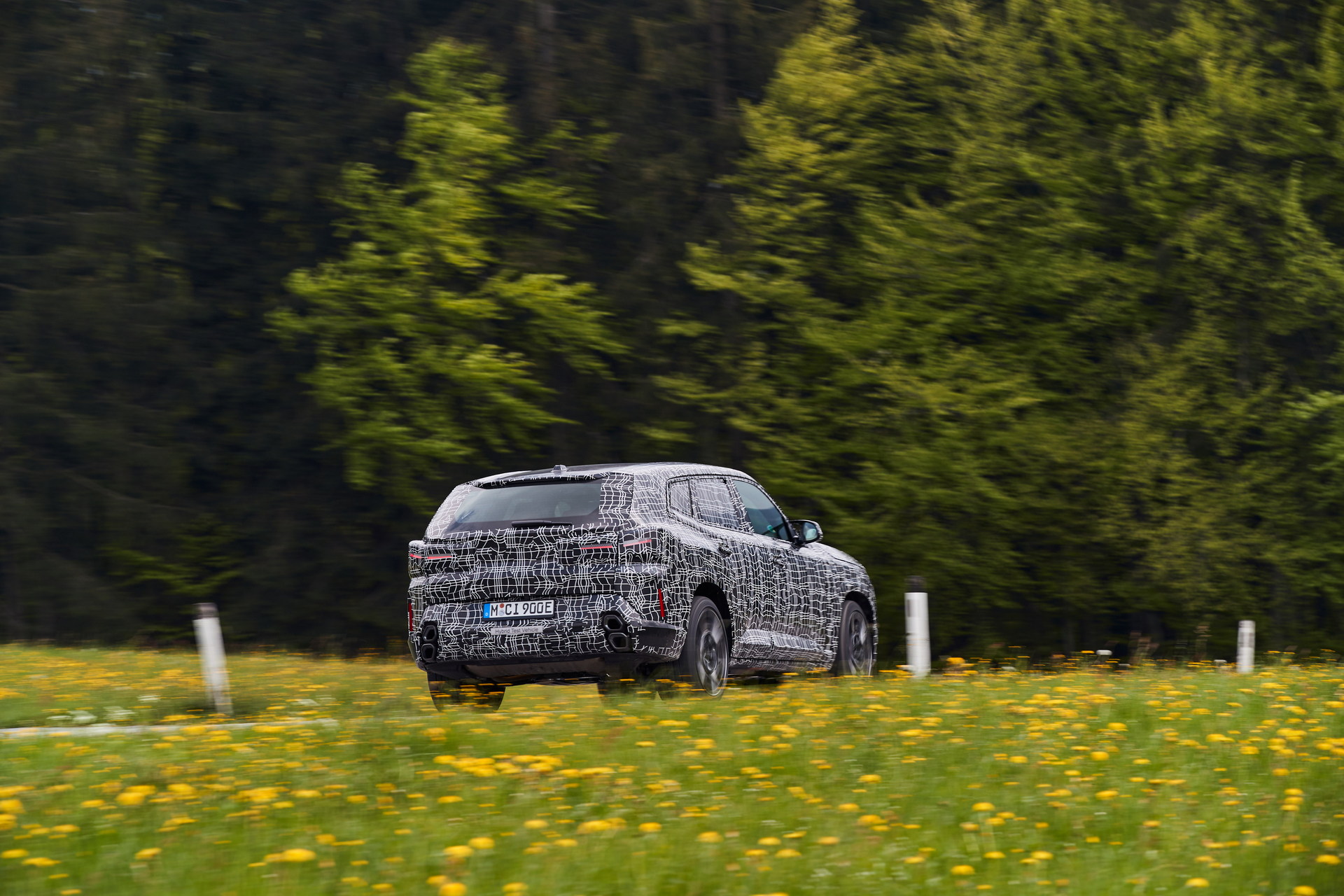 BMW XM Spotted At An Airport With Less Camo, Lots Of Grille
