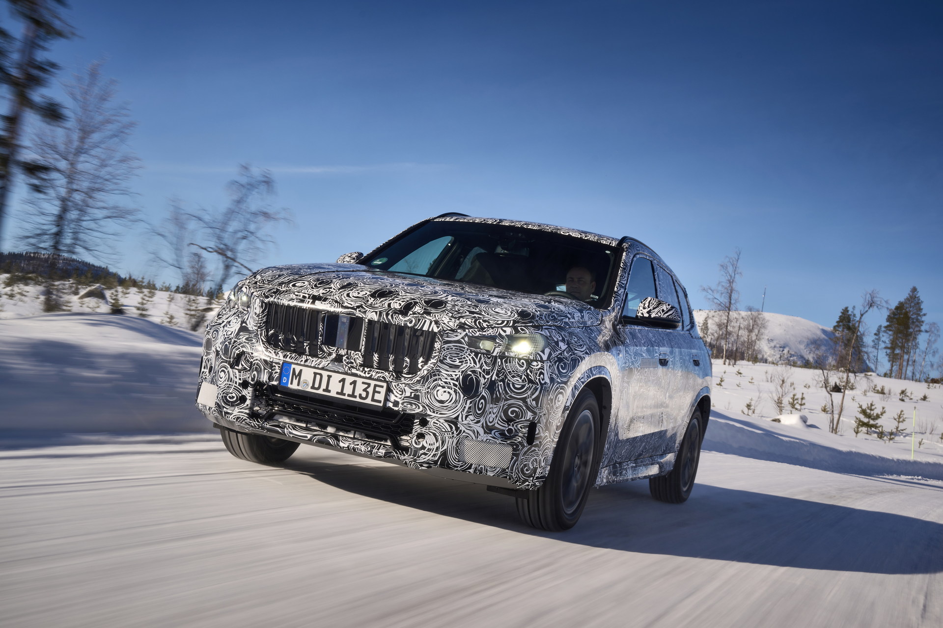 BMW iX1 Teased During Winter Testing With Dual Electric Motors