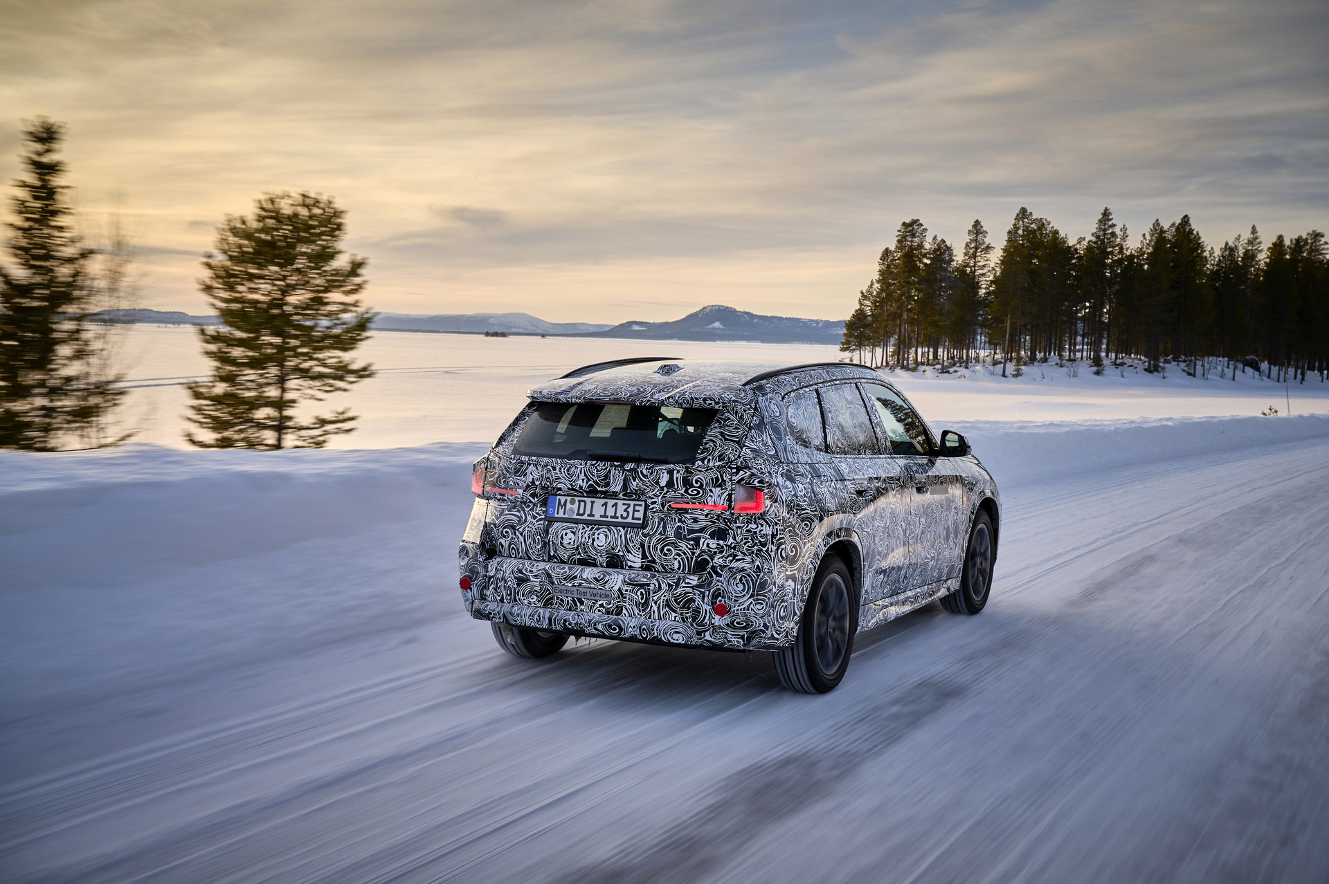 BMW iX1 Teased During Winter Testing With Dual Electric Motors