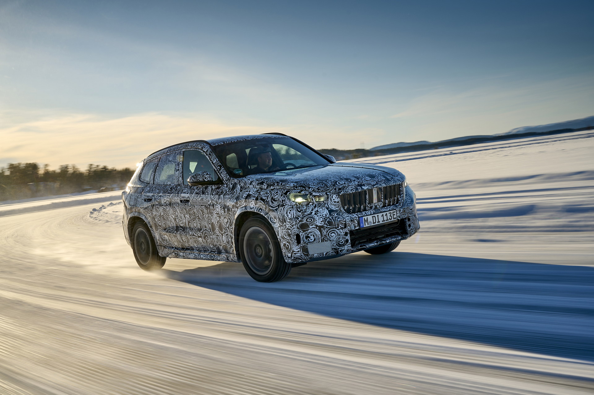 BMW iX1 Teased During Winter Testing With Dual Electric Motors
