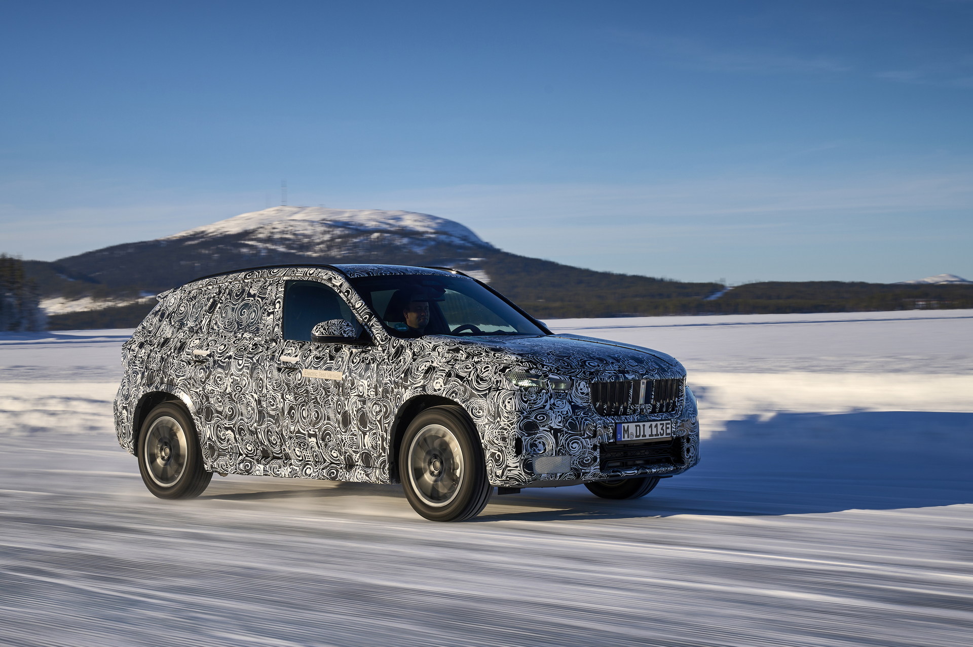 BMW iX1 Teased During Winter Testing With Dual Electric Motors