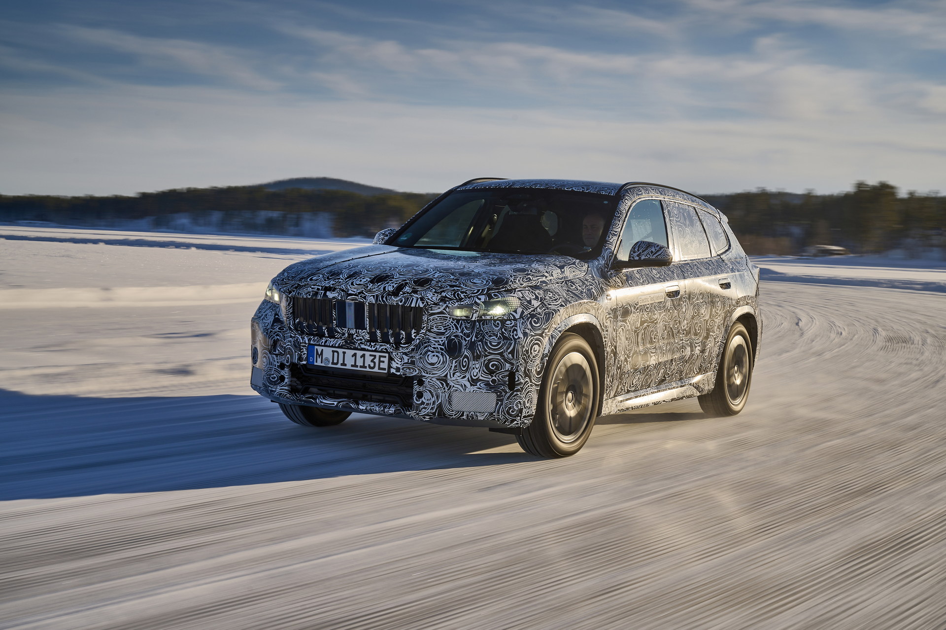 BMW iX1 Teased During Winter Testing With Dual Electric Motors