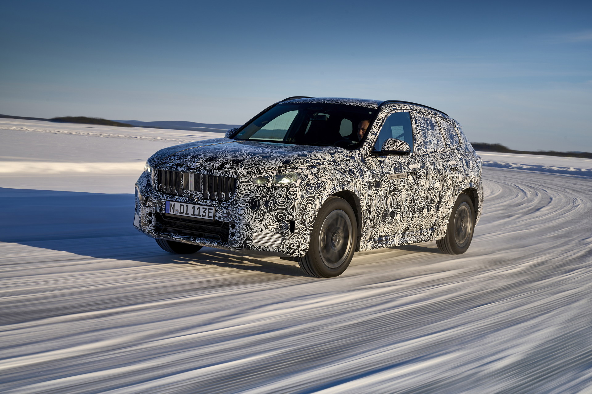 BMW iX1 Teased During Winter Testing With Dual Electric Motors