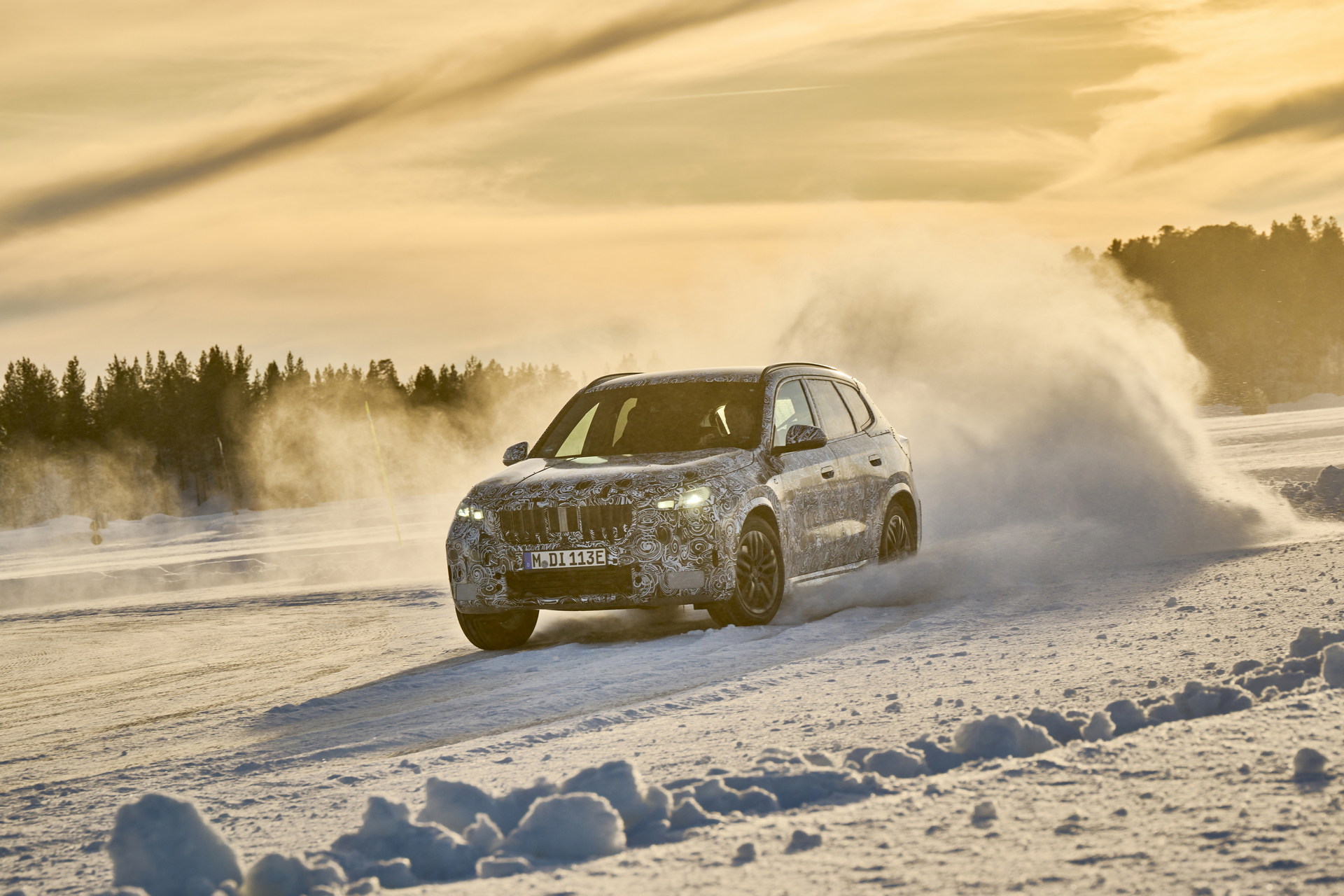 BMW iX1 Teased During Winter Testing With Dual Electric Motors