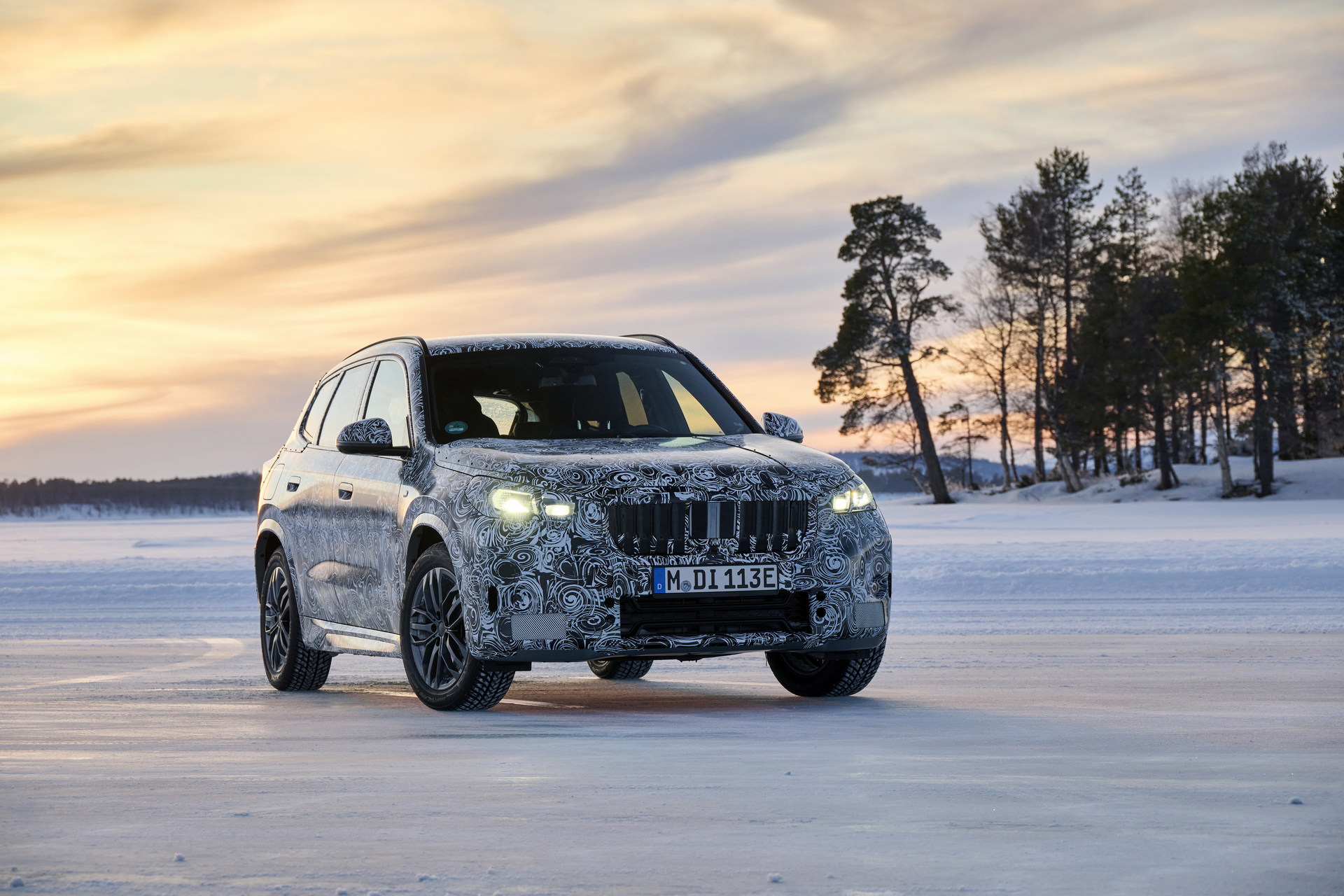 BMW iX1 Teased During Winter Testing With Dual Electric Motors