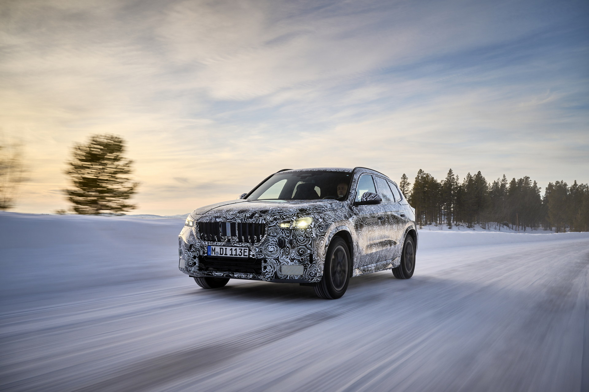 BMW iX1 Teased During Winter Testing With Dual Electric Motors