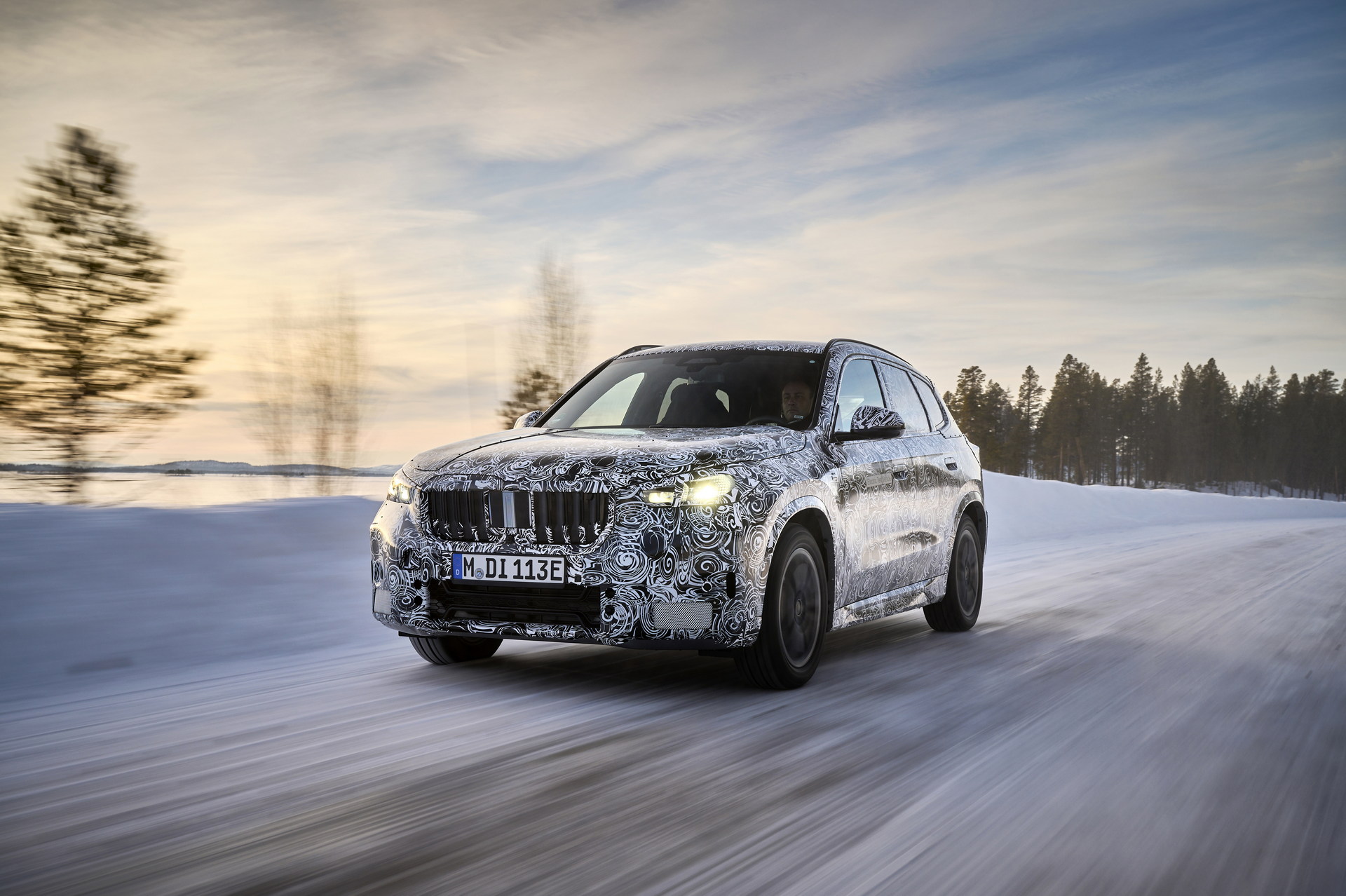 BMW iX1 Teased During Winter Testing With Dual Electric Motors