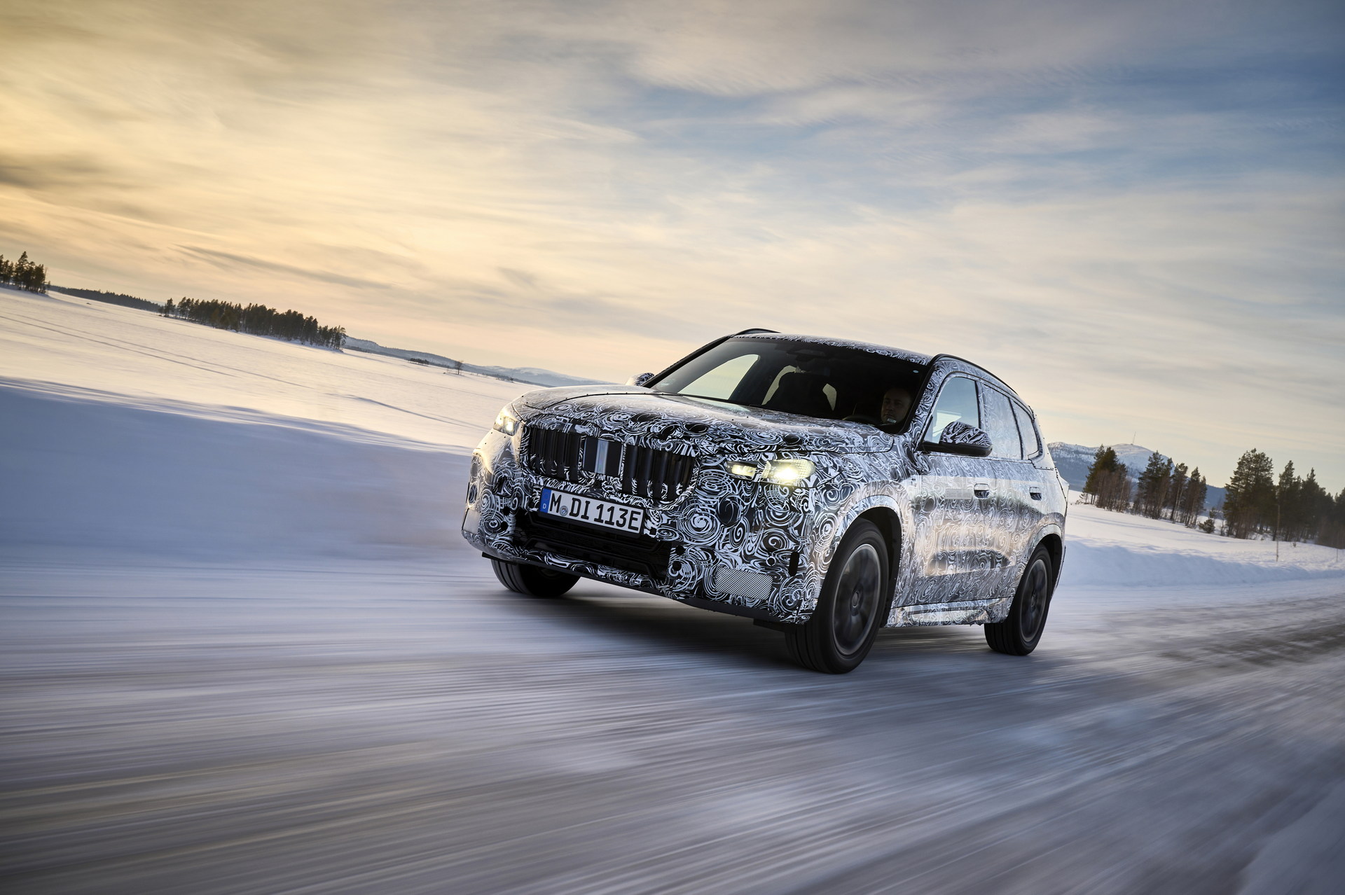 BMW iX1 Teased During Winter Testing With Dual Electric Motors