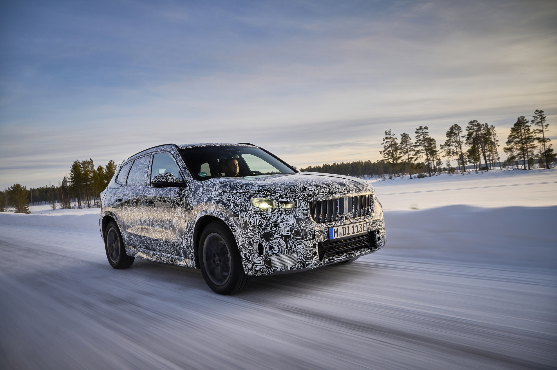 BMW iX1 Teased During Winter Testing With Dual Electric Motors