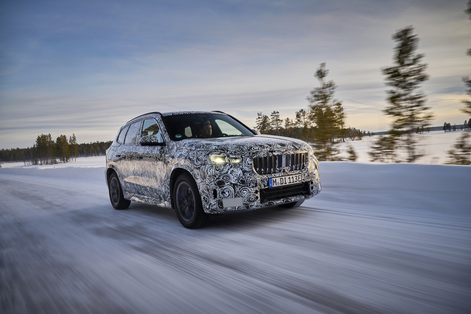 BMW iX1 Teased During Winter Testing With Dual Electric Motors