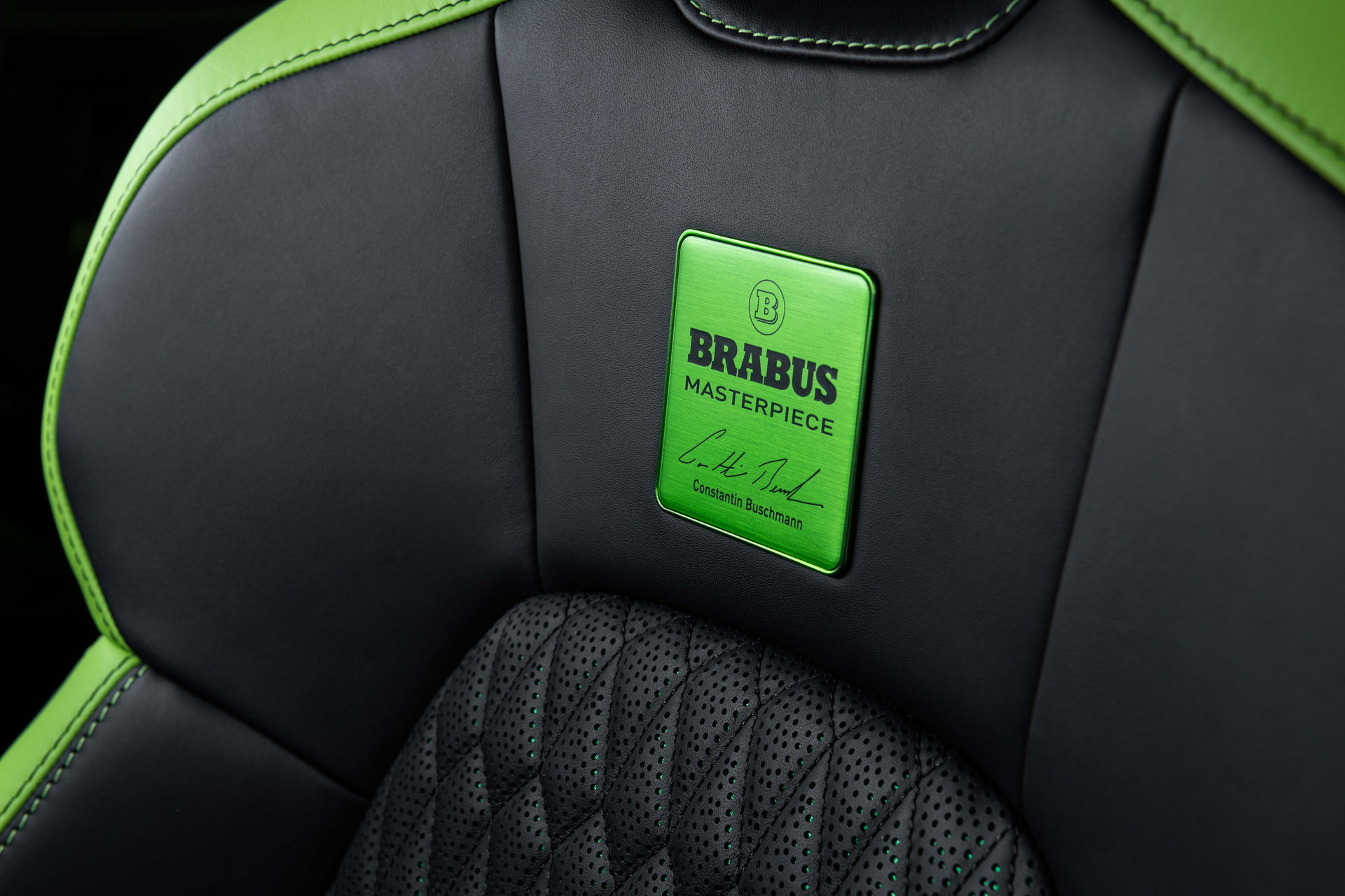 Brabus Upgrades The Porsche Taycan Turbo S With 22-Inch Wheels And A Lime Green Interior
