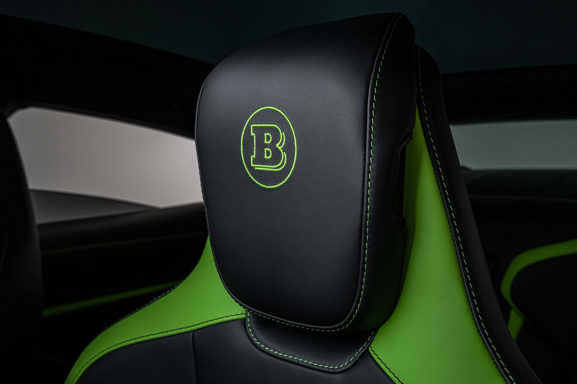 Brabus Upgrades The Porsche Taycan Turbo S With 22-Inch Wheels And A Lime Green Interior