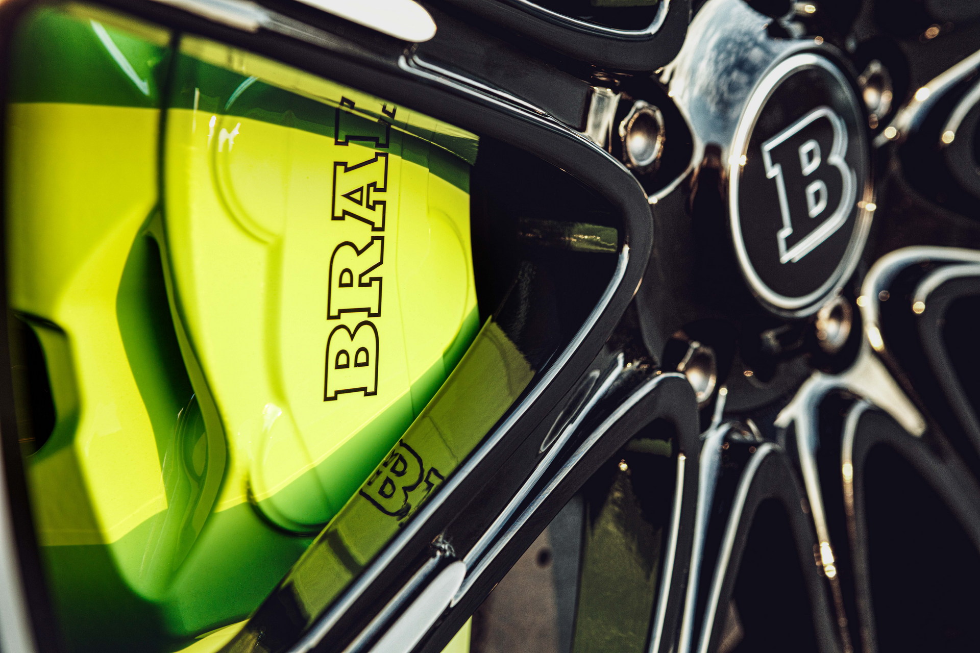 Brabus Upgrades The Porsche Taycan Turbo S With 22-Inch Wheels And A Lime Green Interior