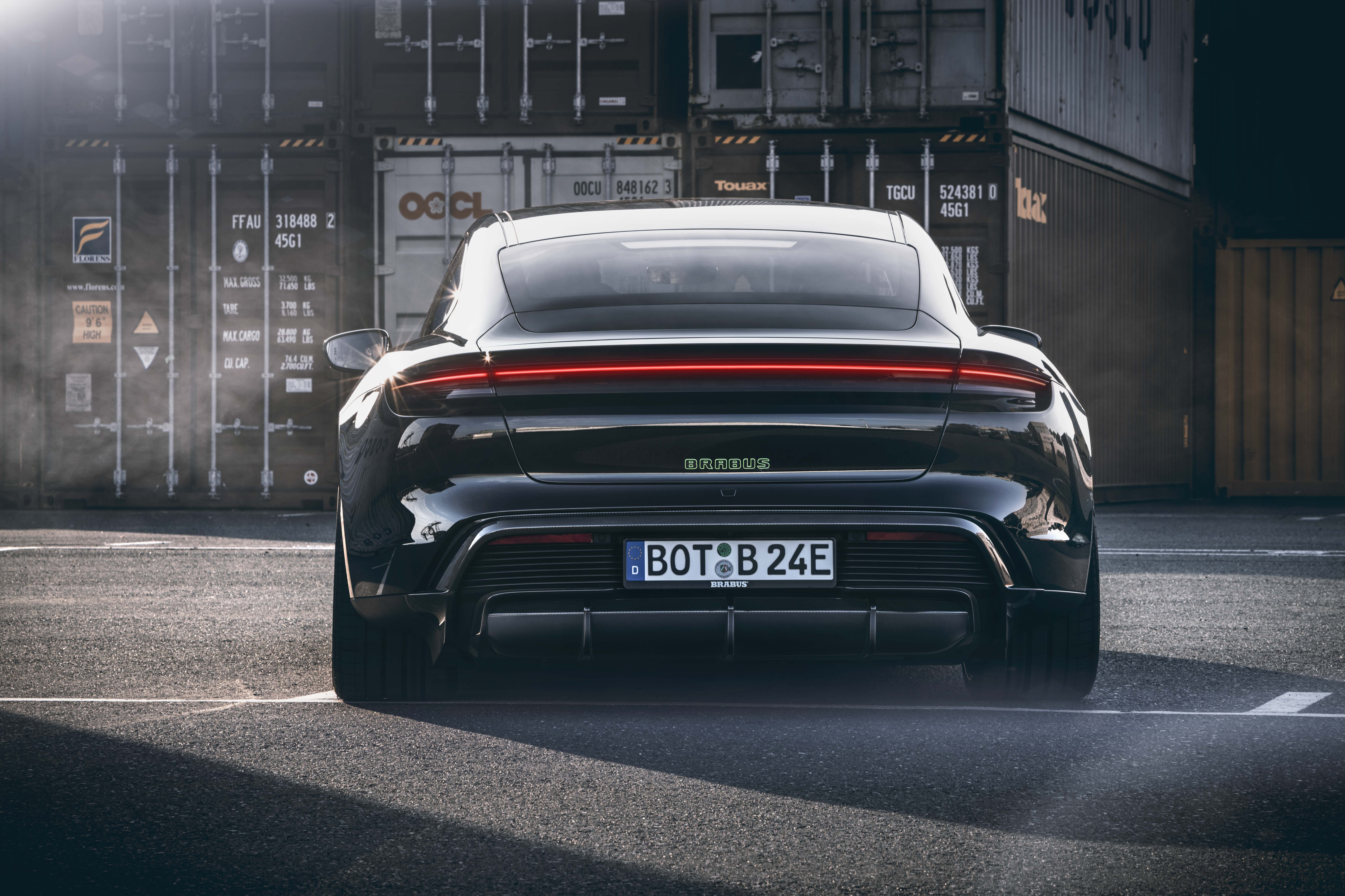 Brabus Upgrades The Porsche Taycan Turbo S With 22-Inch Wheels And A Lime Green Interior