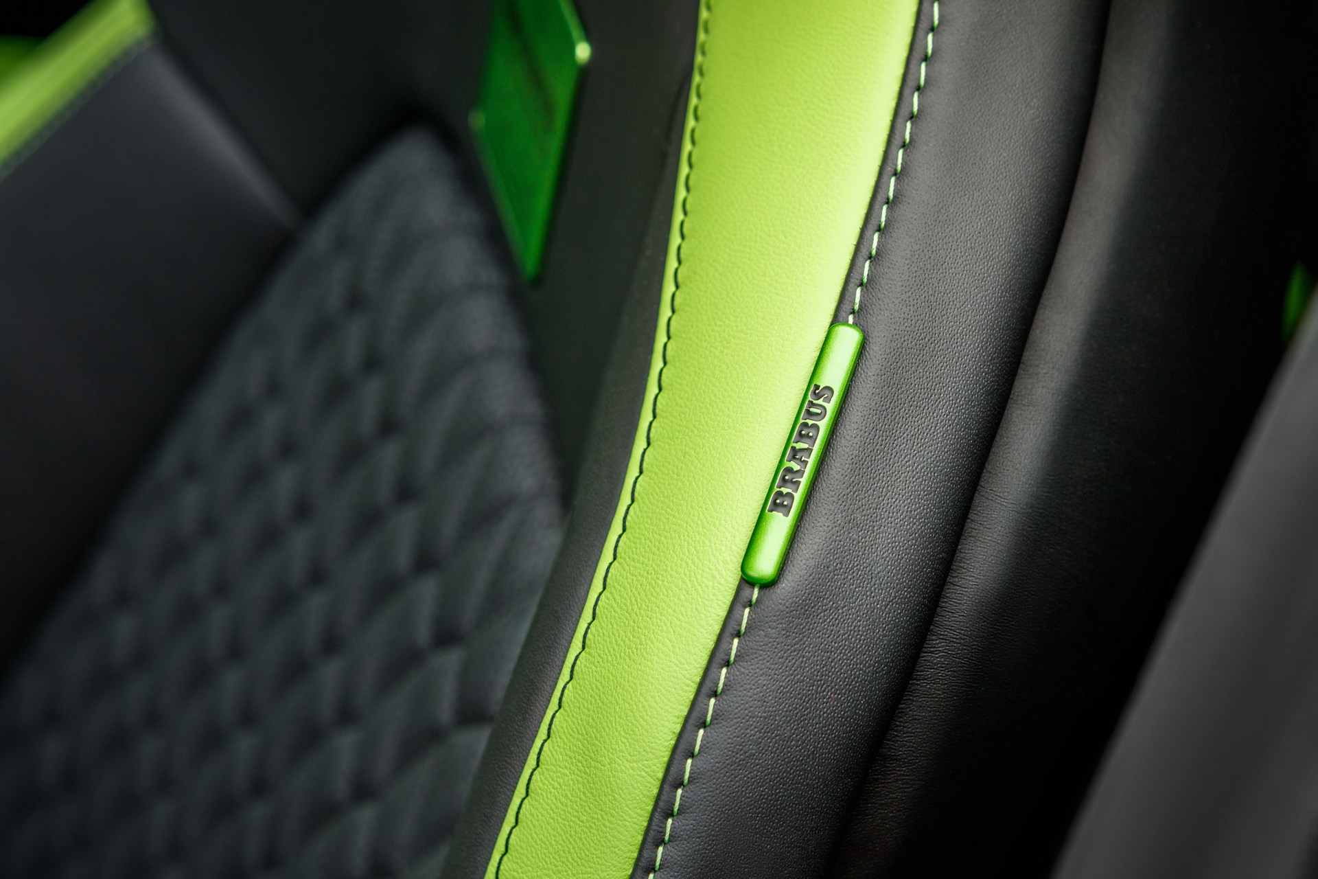 Brabus Upgrades The Porsche Taycan Turbo S With 22-Inch Wheels And A Lime Green Interior