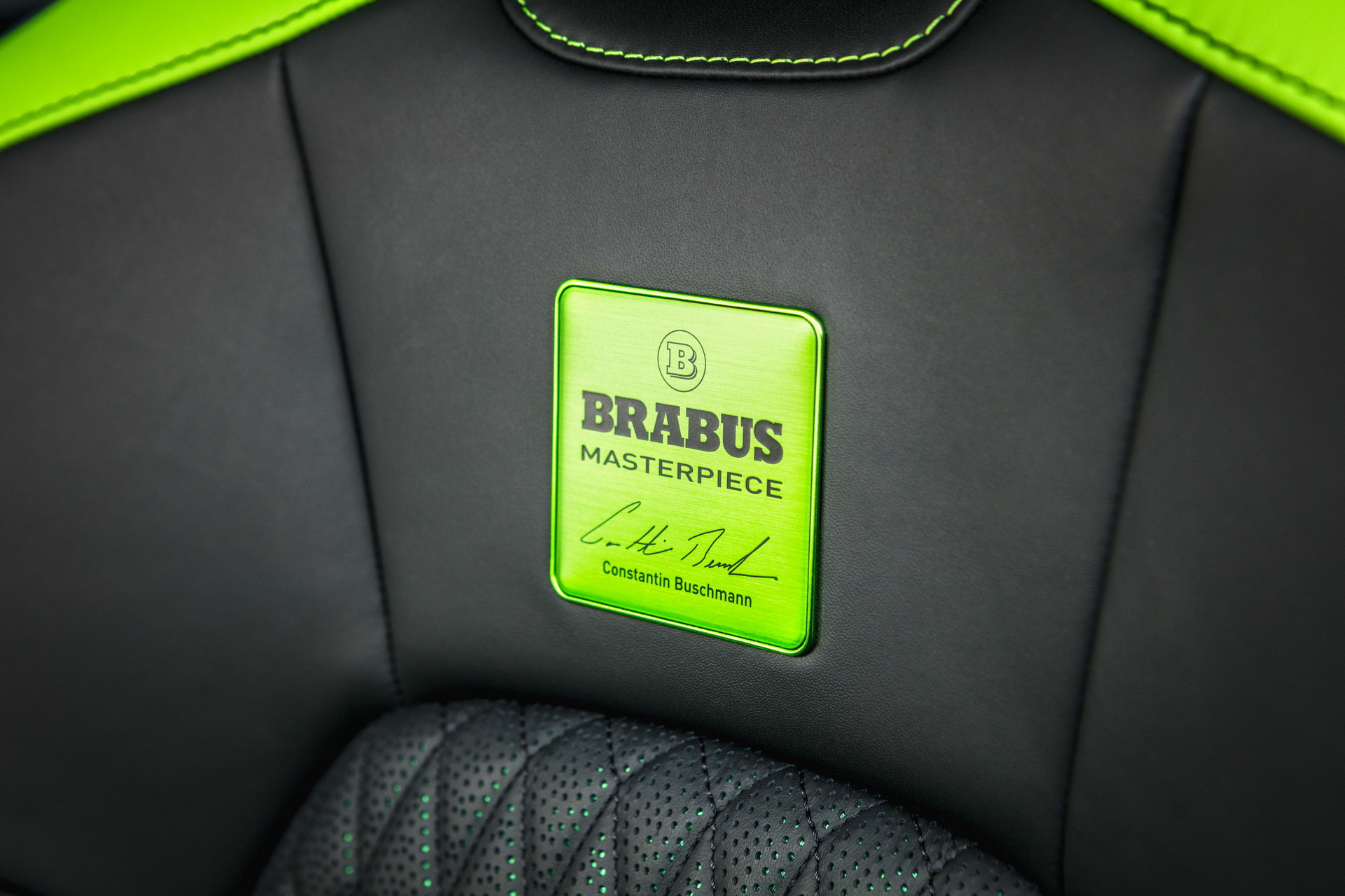 Brabus Upgrades The Porsche Taycan Turbo S With 22-Inch Wheels And A Lime Green Interior
