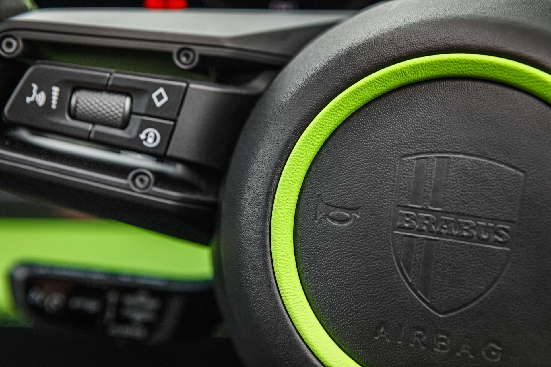 Brabus Upgrades The Porsche Taycan Turbo S With 22-Inch Wheels And A Lime Green Interior