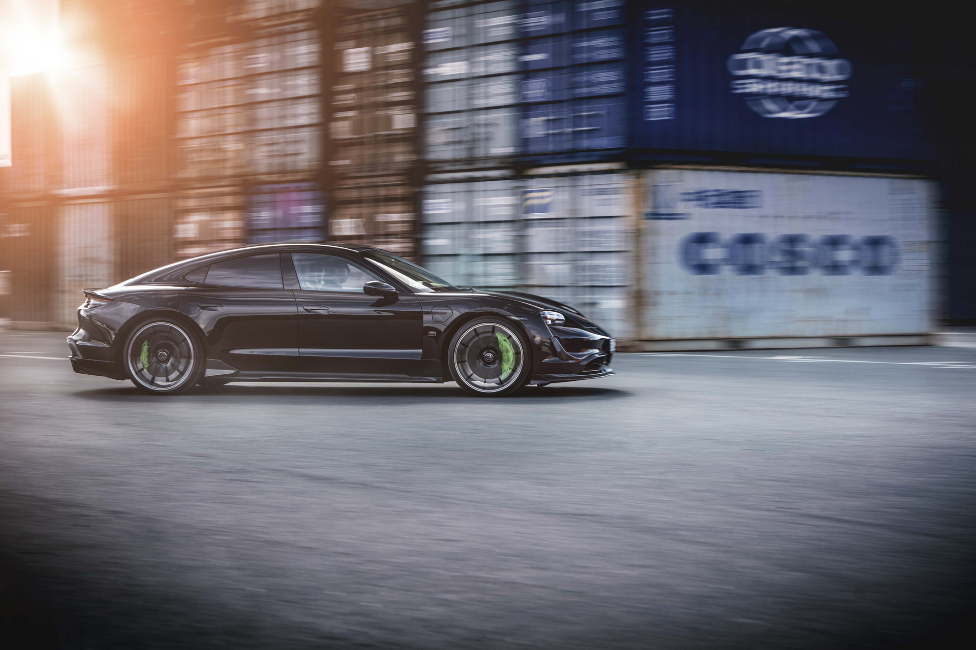 Brabus Upgrades The Porsche Taycan Turbo S With 22-Inch Wheels And A Lime Green Interior