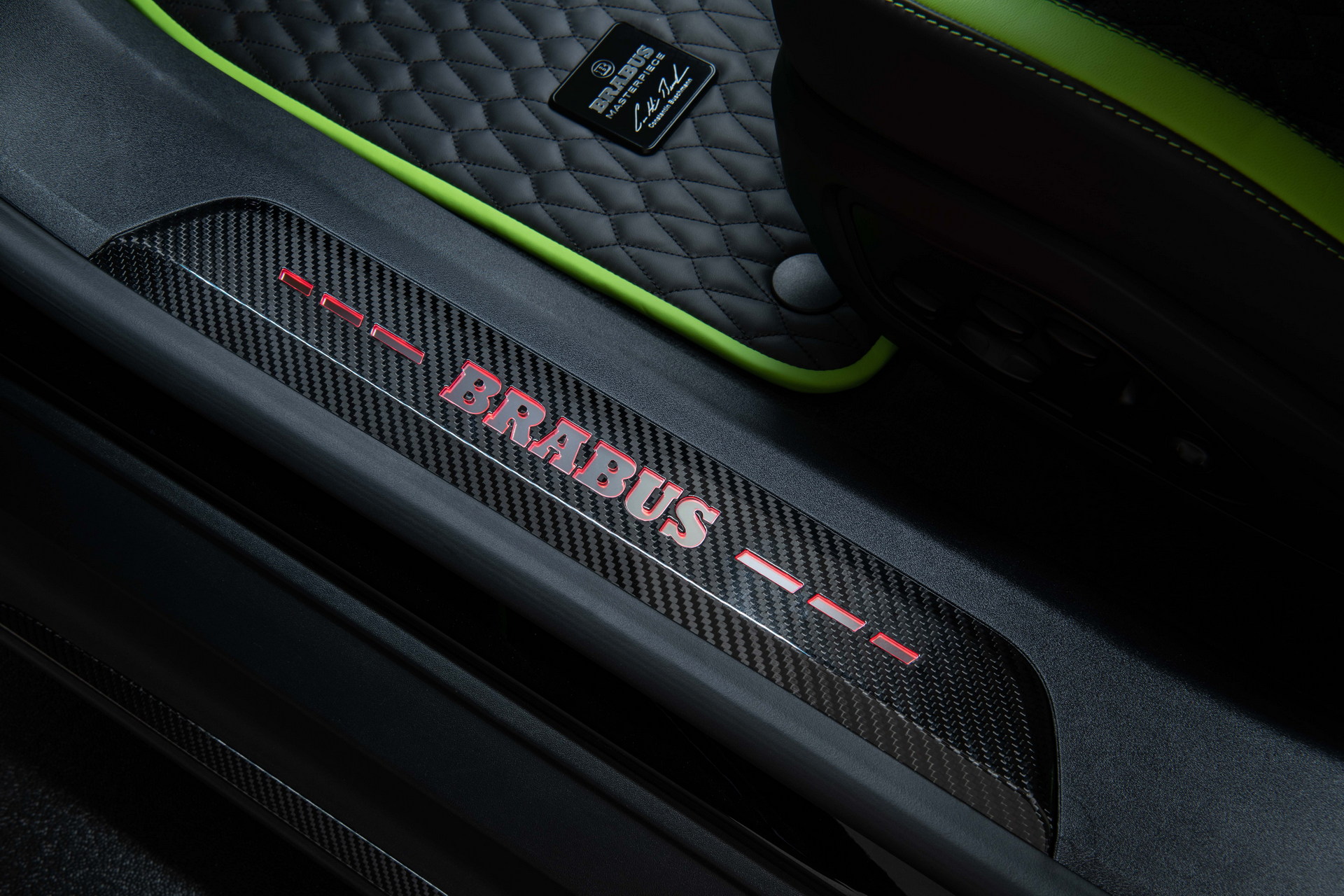 Brabus Upgrades The Porsche Taycan Turbo S With 22-Inch Wheels And A Lime Green Interior