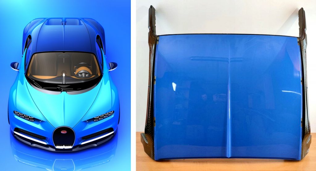  Fancy A Spare Bugatti Chiron Carbon Roof Assembly? That’ll Be $55,000