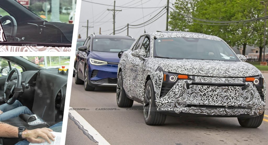  2024 Chevrolet Blazer EV Caught Benchmarking The VW ID.4, Shows Interior