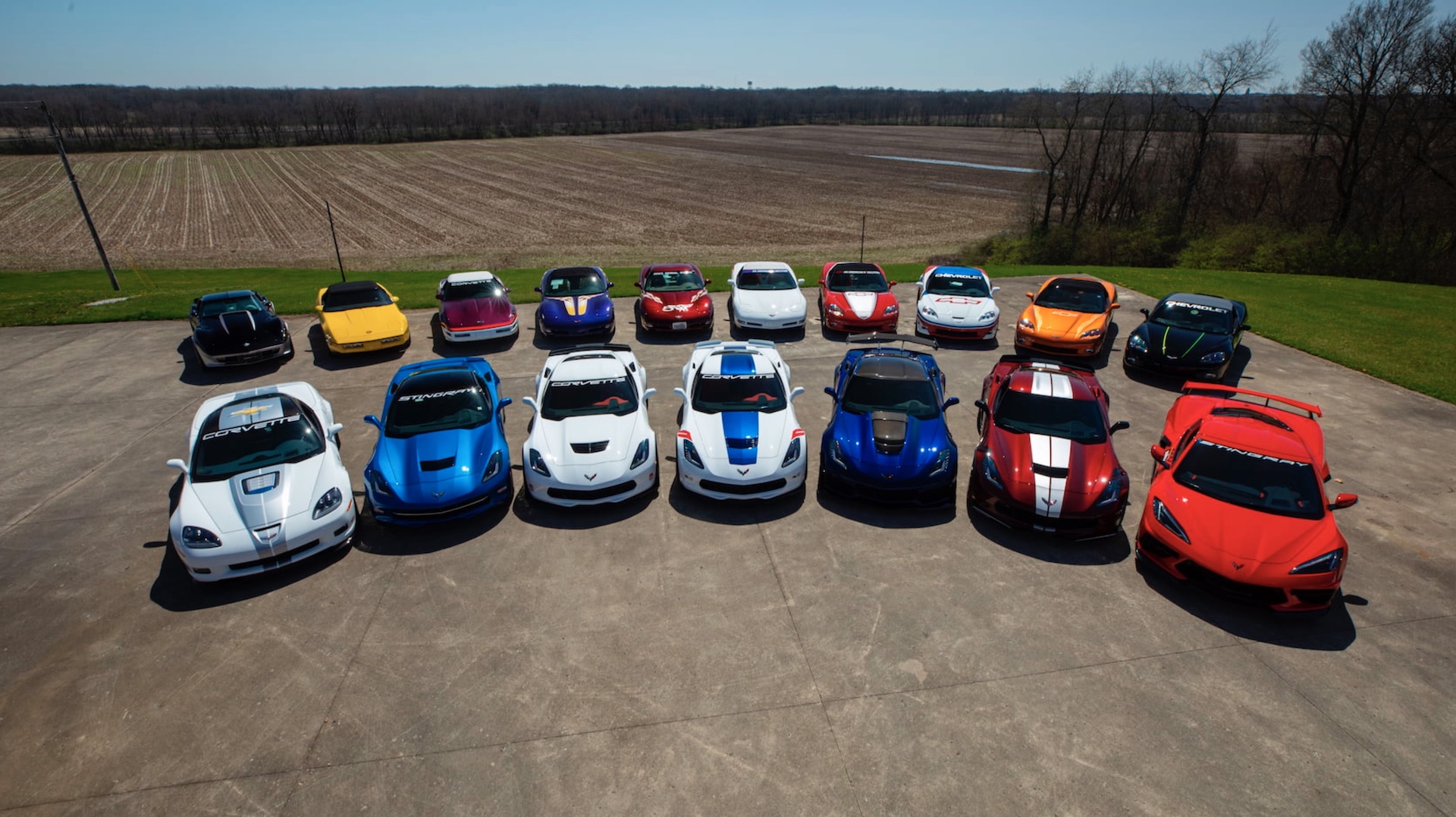 18 Corvettes Vs 1 Hemi Charger Daytona: Who Got The Bigger Bang For $1.3M?