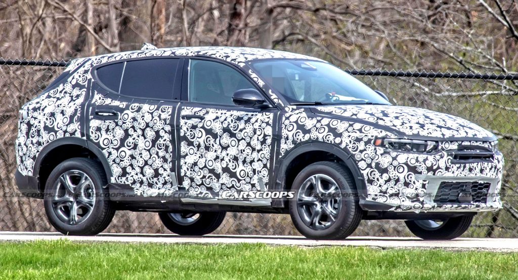  2023 Dodge Hornet Spied On The Road Looking Like Your Affordable Alfa Romeo Tonale Clone