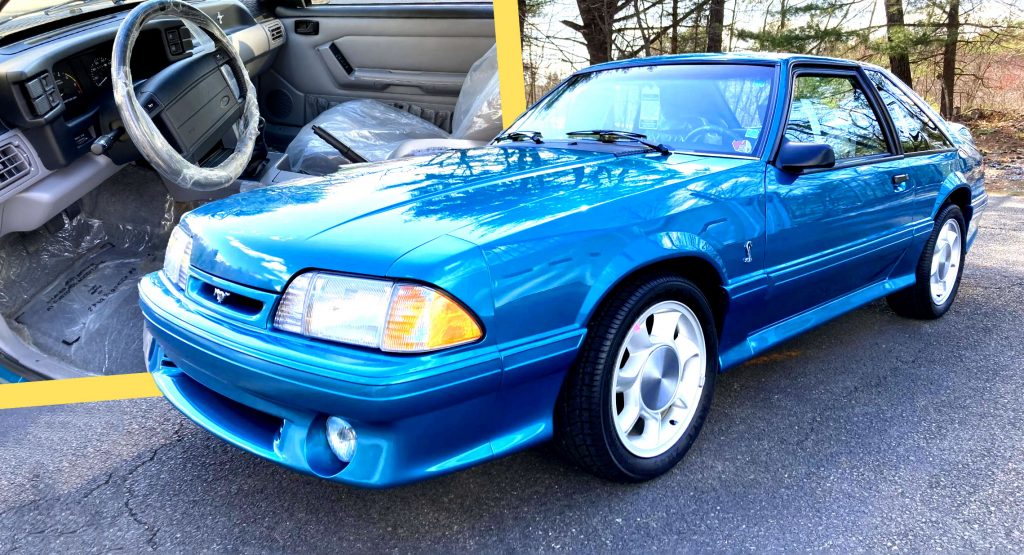  “New” 35-Mile 1993 Ford Mustang SVT Cobra Is One Foxy Lady That’s Still In Wraps