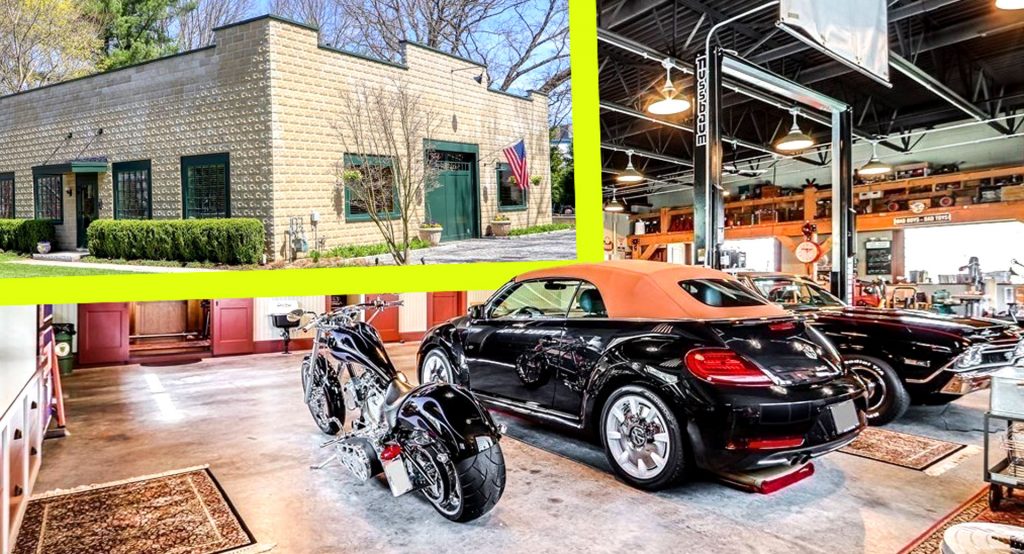  $1.45M Home Modeled After A 1930s Garage With A 2,000 Sq Ft Garage Is A Gearhead’s Dream House