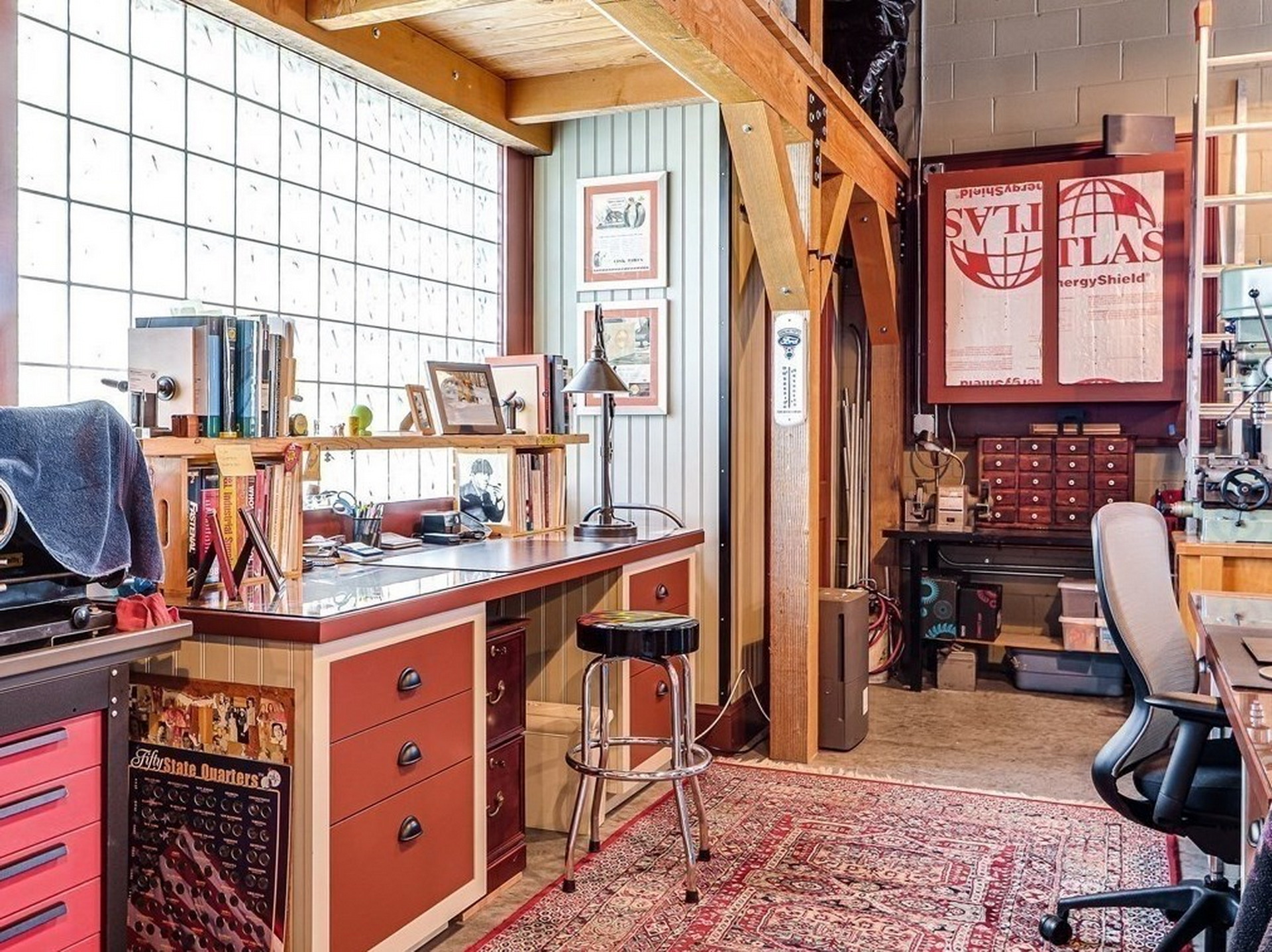 $1.45M Home Modeled After A 1930s Garage With A 2,000 Sq Ft Garage Is A Gearhead’s Dream House
