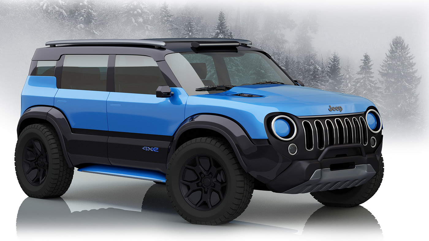 Unofficial Render Imagines What An Electric 2028 Jeep Renegade Could Look Like