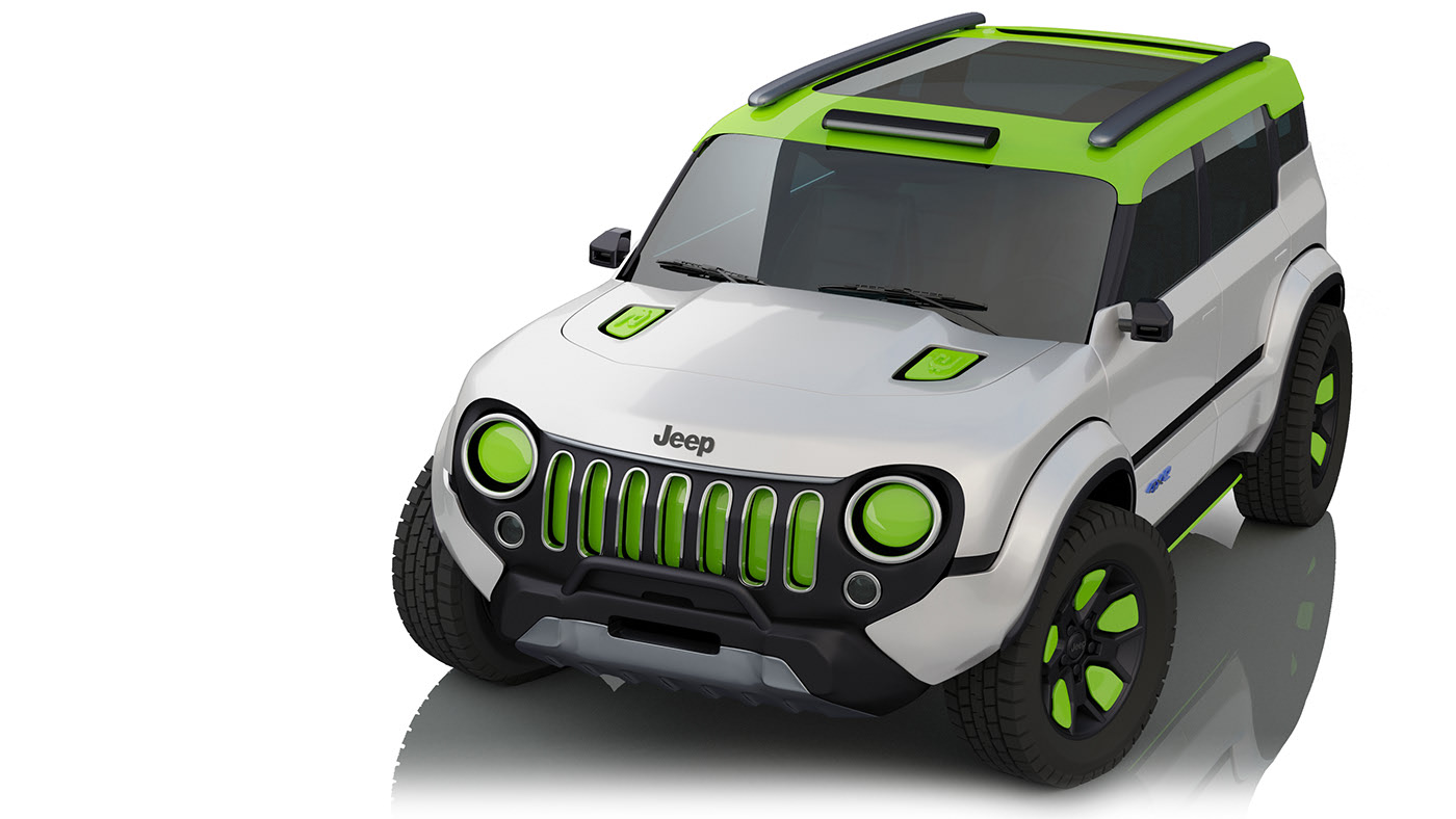 Unofficial Render Imagines What An Electric 2028 Jeep Renegade Could Look Like