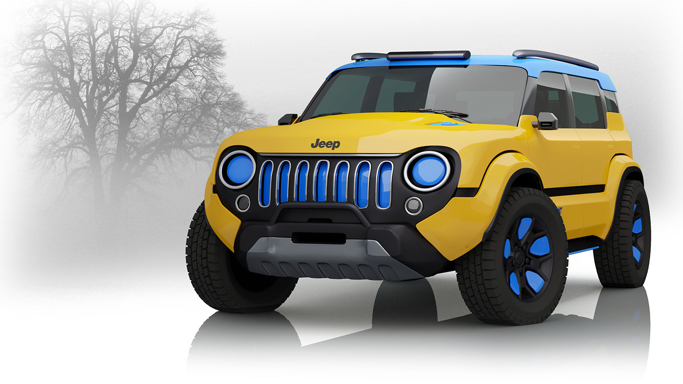 Unofficial Render Imagines What An Electric 2028 Jeep Renegade Could Look Like