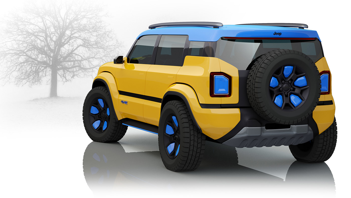 Unofficial Render Imagines What An Electric 2028 Jeep Renegade Could Look Like