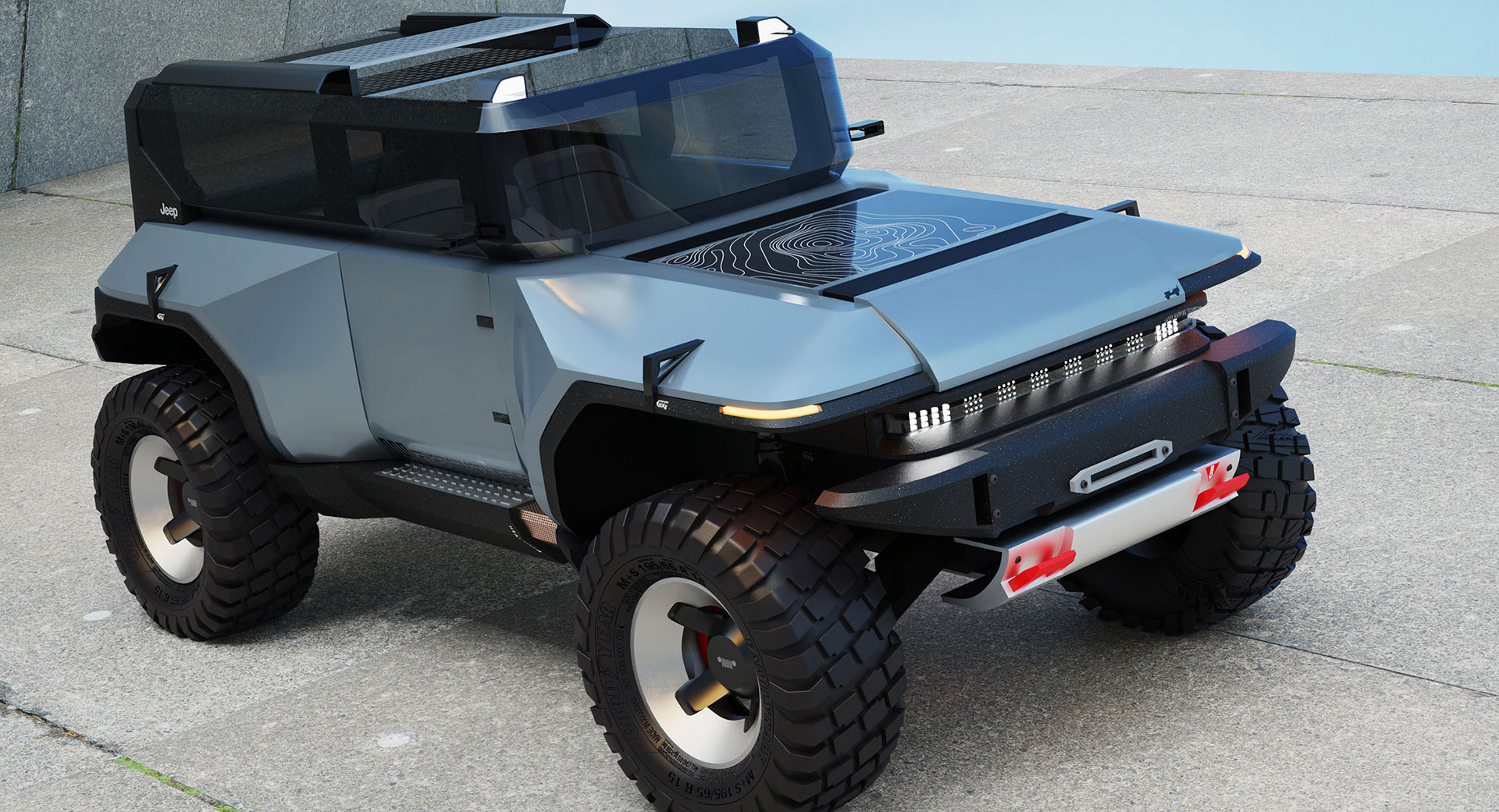 Futuristic Jeep Wrangler Render Looks Like It Came From Another Planet |  Carscoops