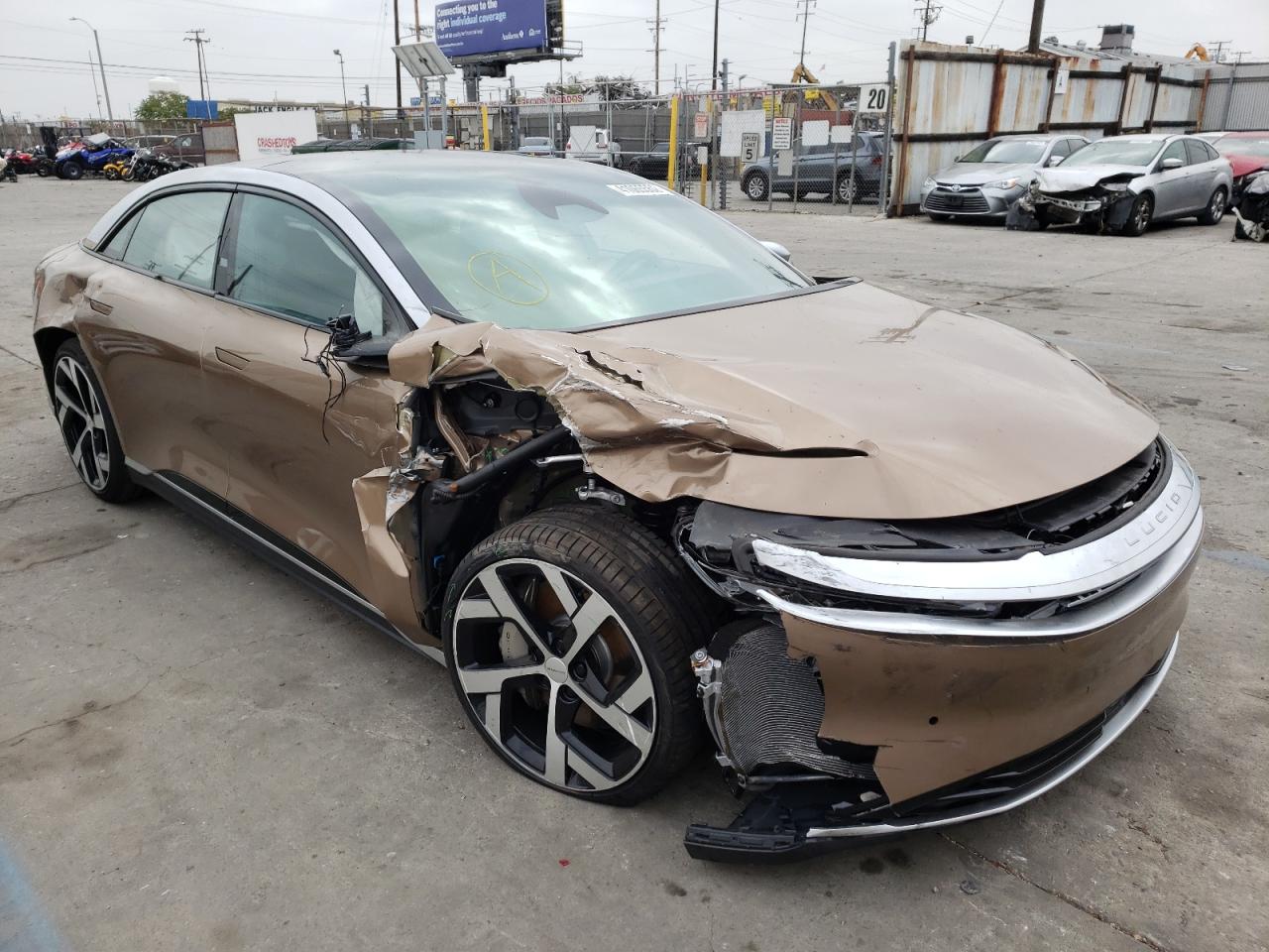 Would You Be Interested In This Damaged Lucid Air Dream Edition?